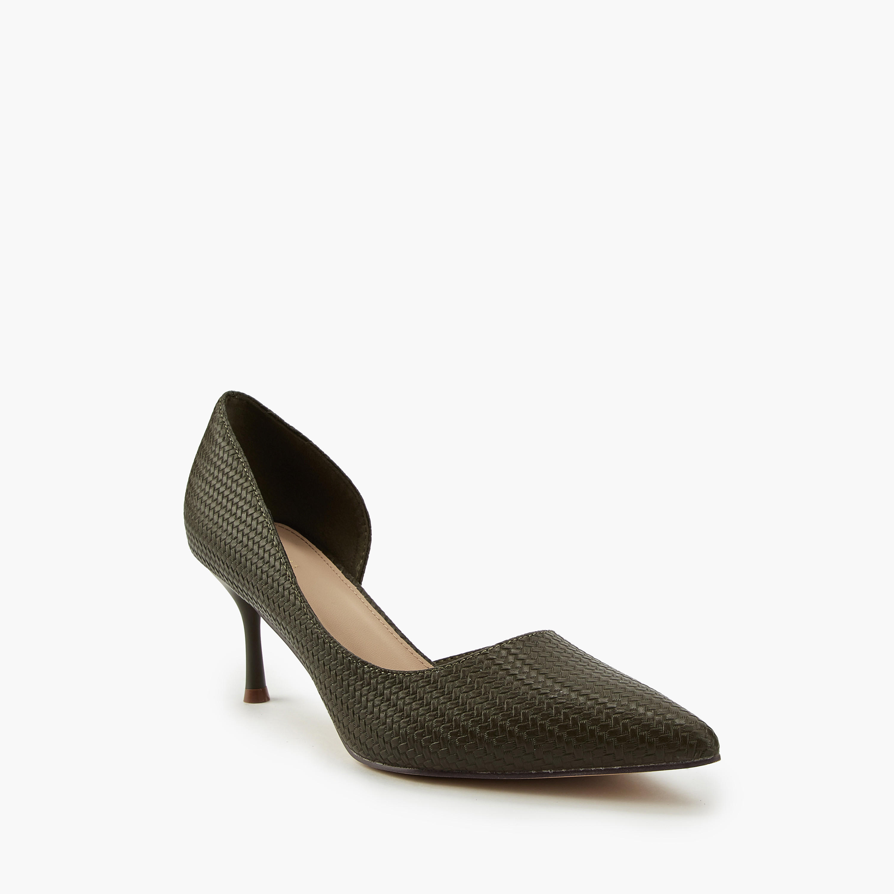 حذاء دورساي بارز الملمس بكعب ستيليتو من فلورا بيلا-women-shoes-heels-image-3