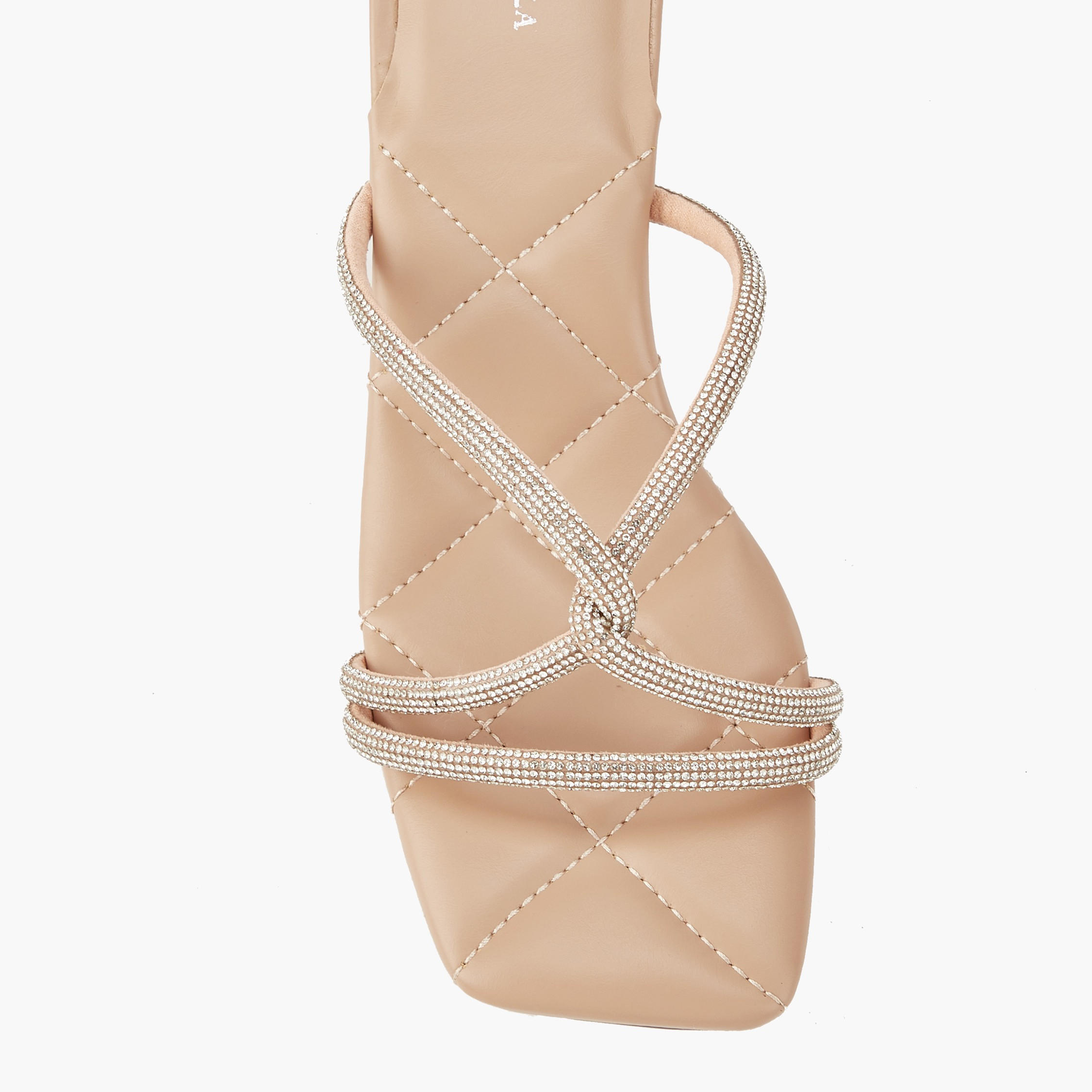 Flora Bella Embellished Strap Slip-On Sandals with Flared Heel-women-shoes-sandals-heeled-image-4