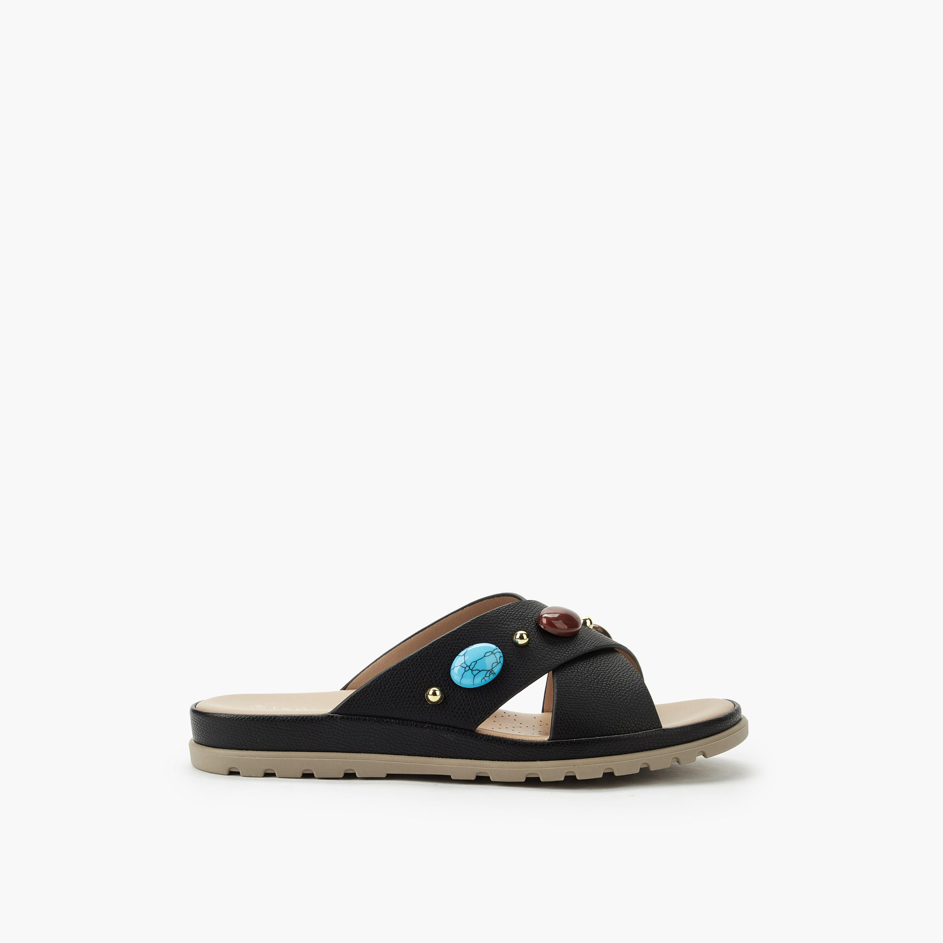 Le Confort Women Slip-On Sandals-women-shoes-flats-sandals-image-3