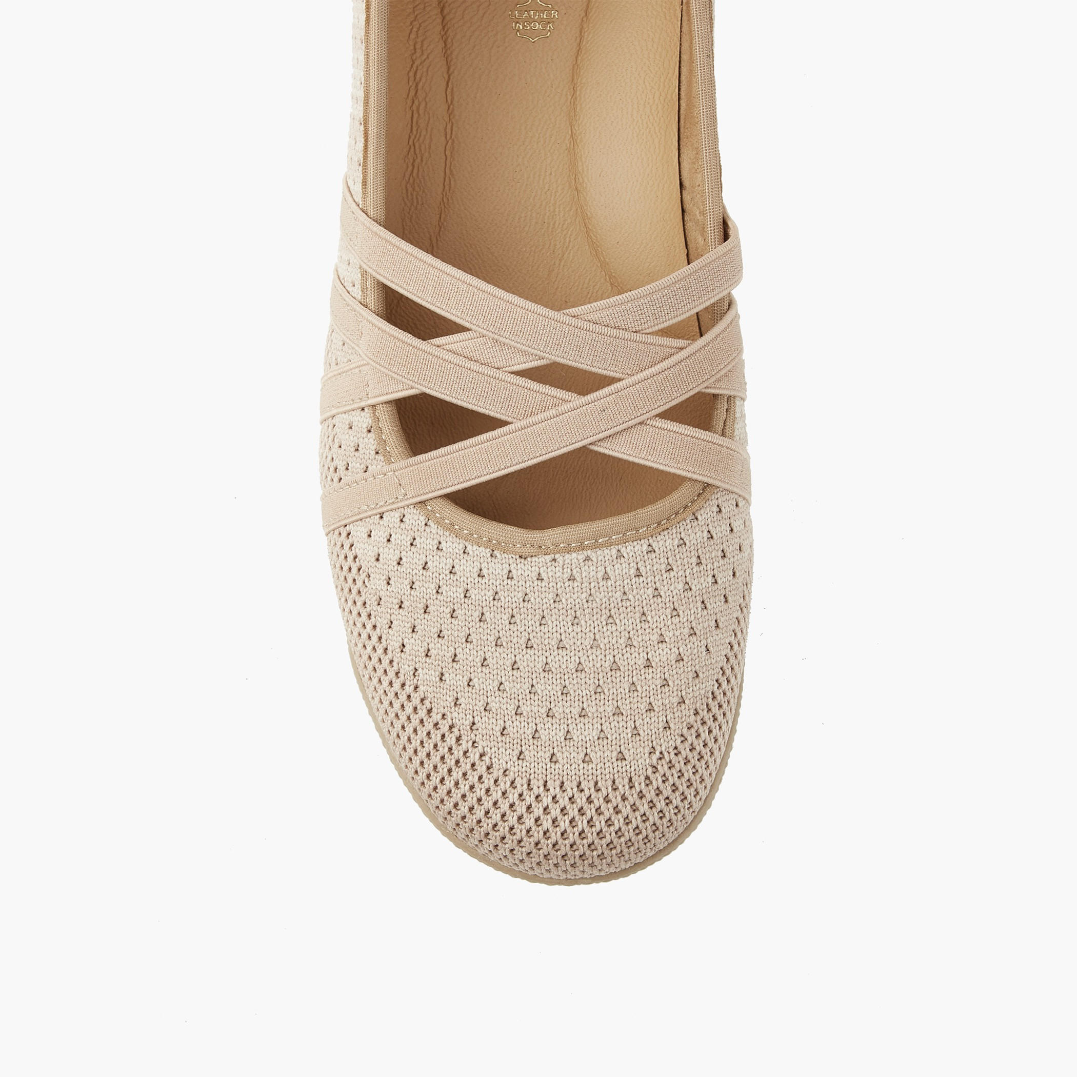 حذاء باليرينا سهل الارتداء بحزام متقاطع من بابريكا-women-shoes-ballerinas-image-4