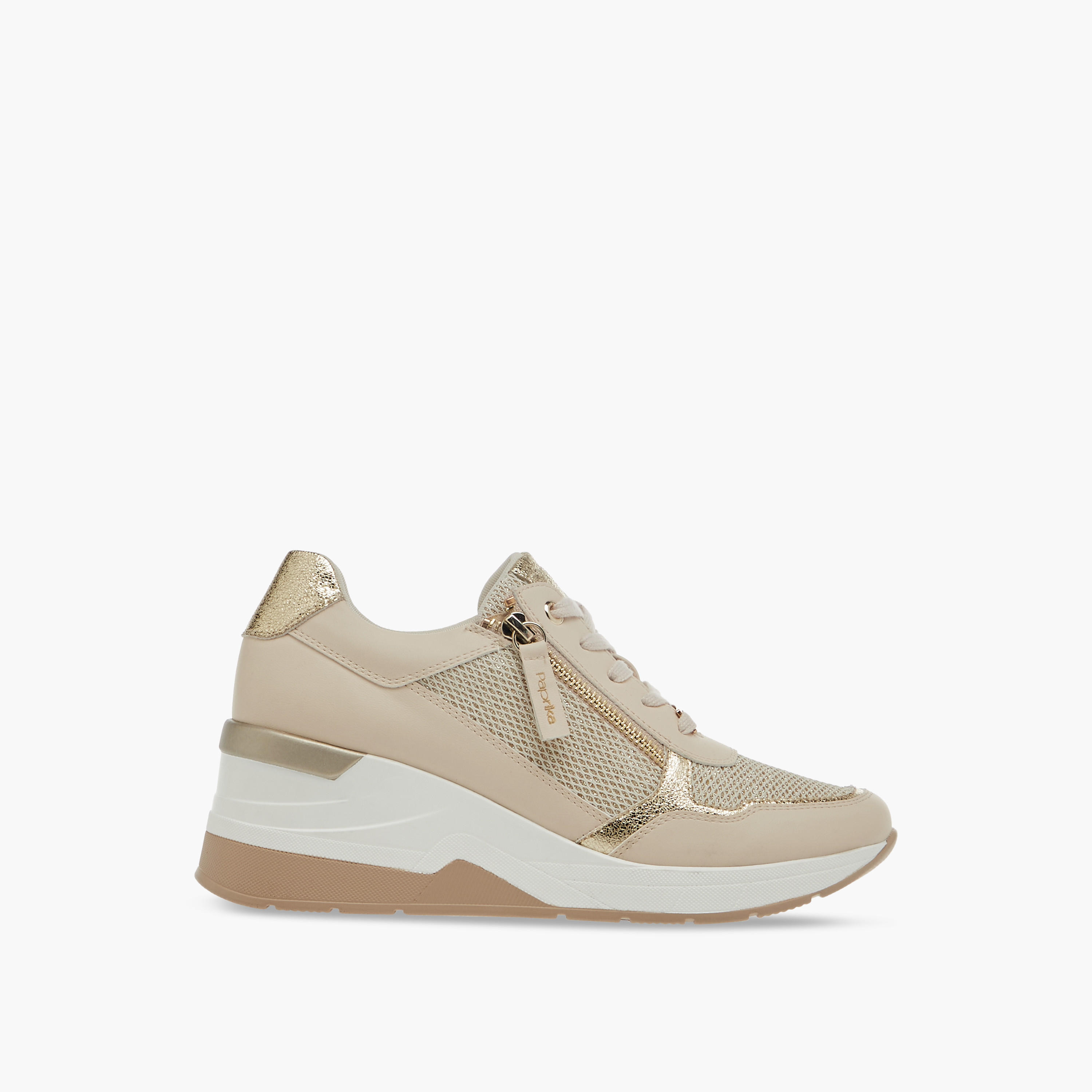 Paprika Panelled Ankle Sneakers with Lace-Up Closure-women-shoes-sneakers-image-3