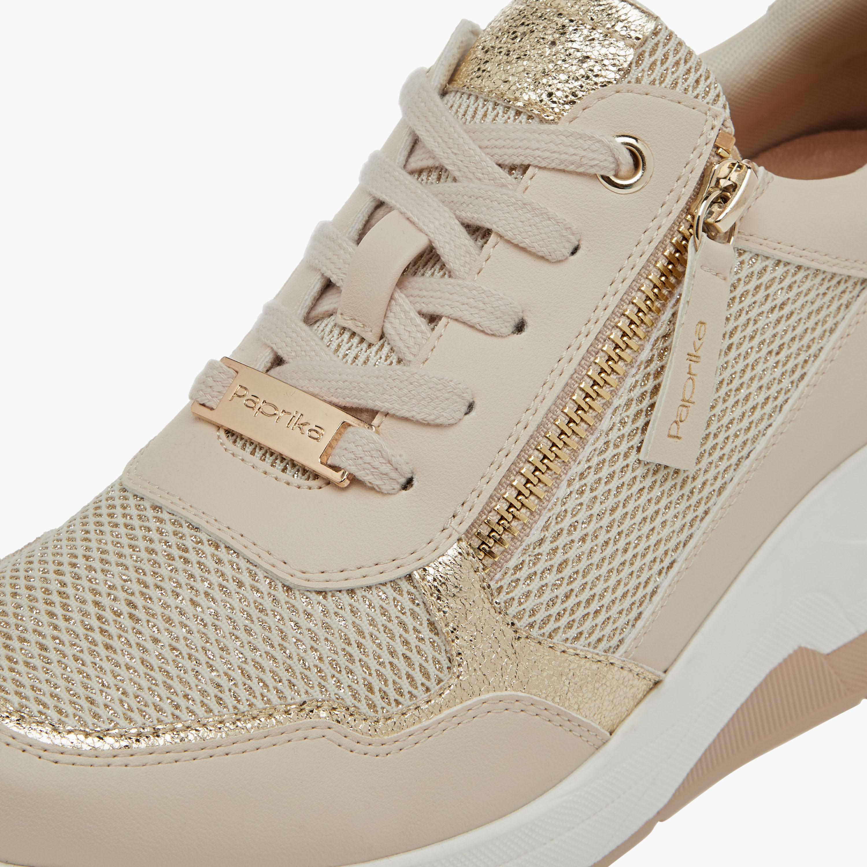 Paprika Panelled Ankle Sneakers with Lace-Up Closure-women-shoes-sneakers-image-4