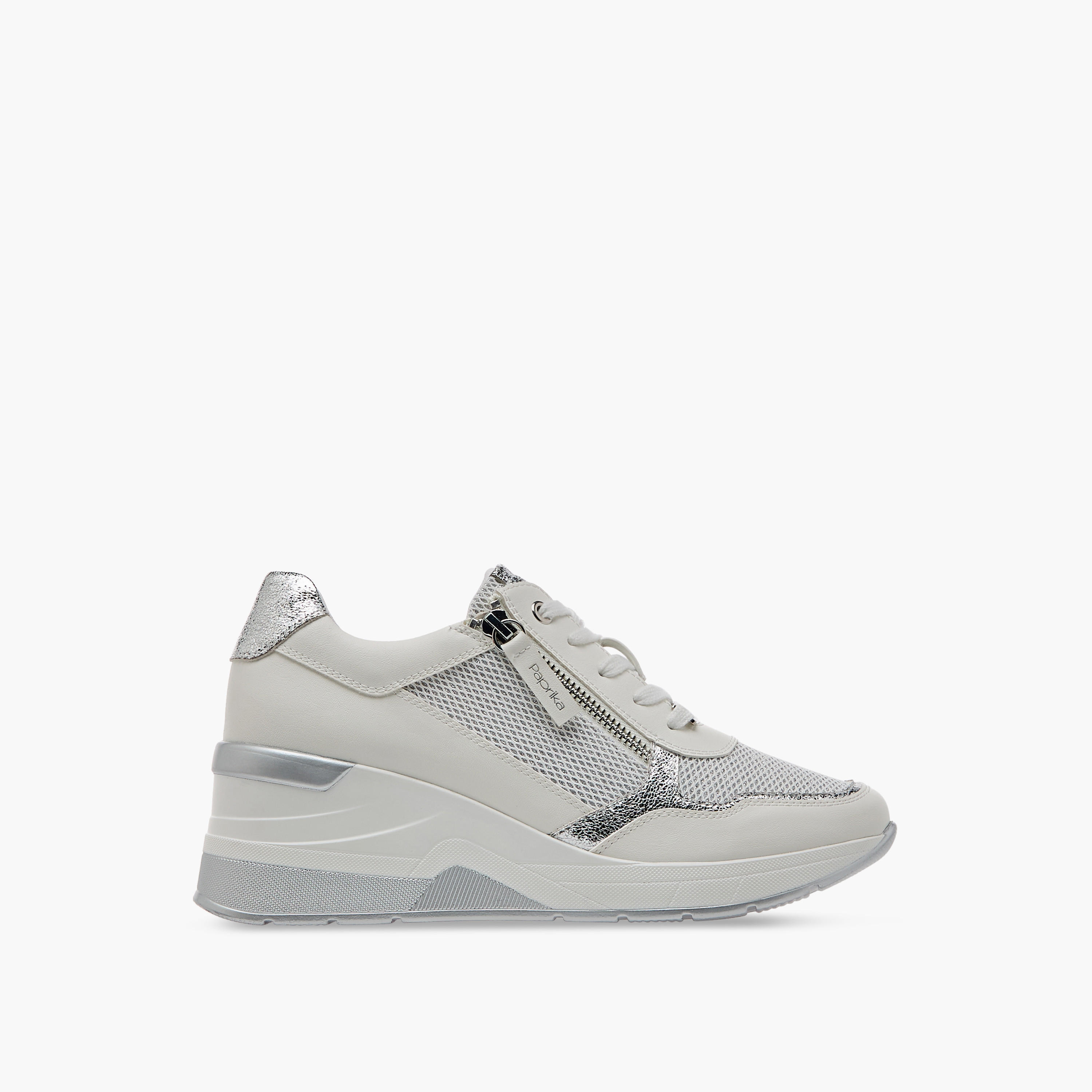 Paprika Panelled Ankle Sneakers with Lace-Up Closure-women-shoes-sneakers-image-3