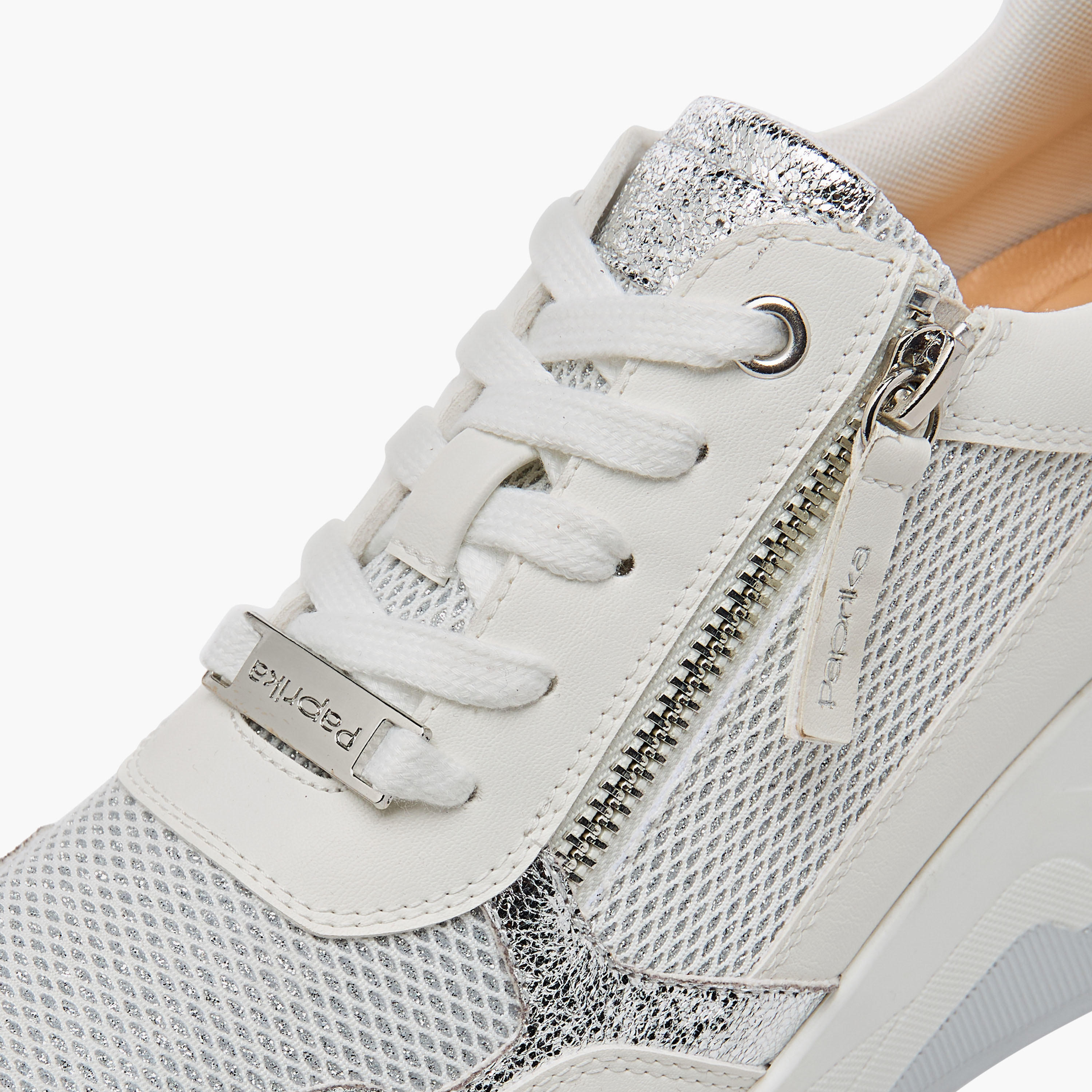 Paprika Panelled Ankle Sneakers with Lace-Up Closure-women-shoes-sneakers-image-4