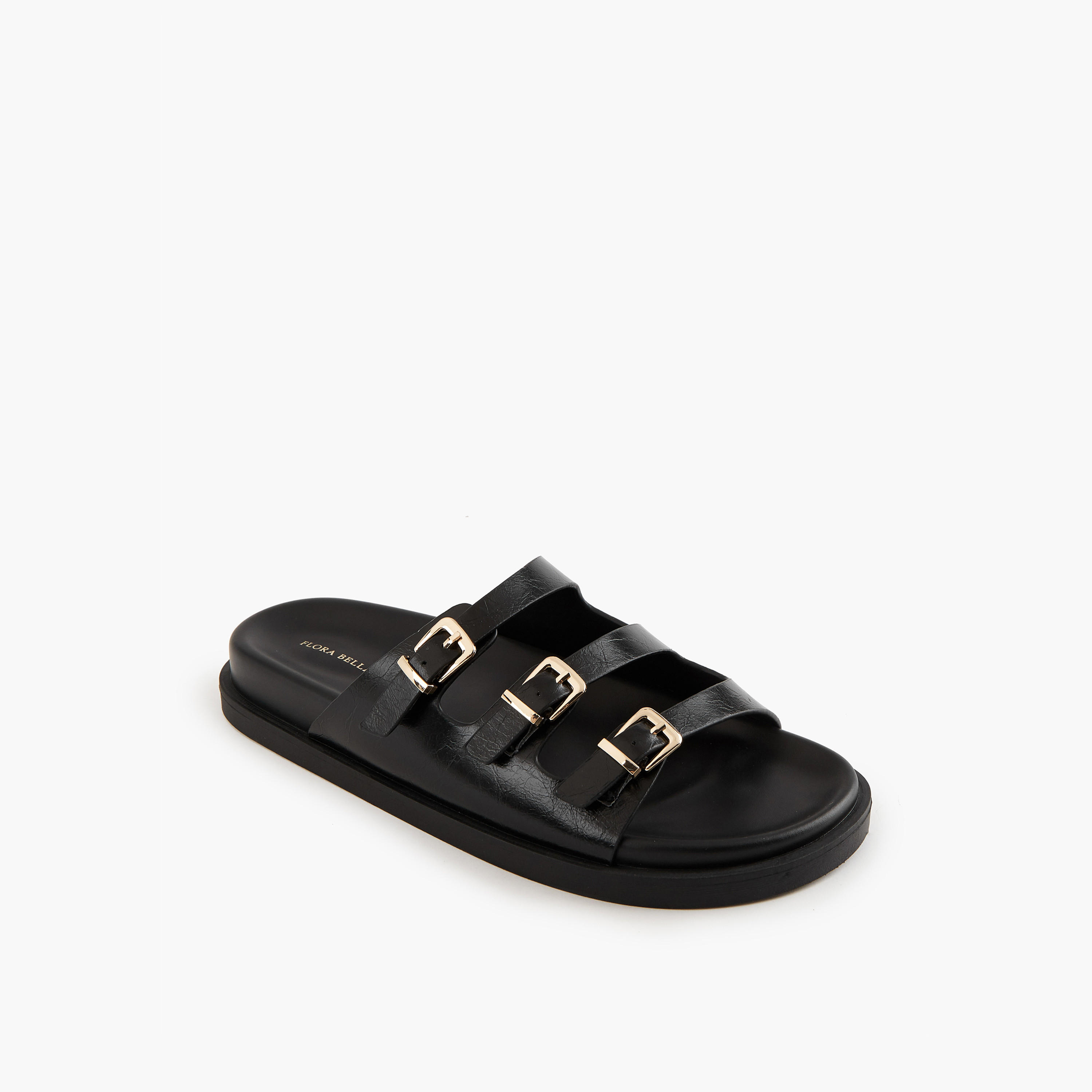 Flora Bella Buckle Accent Slip-On Sandals-women-shoes-flats-sandals-image-2