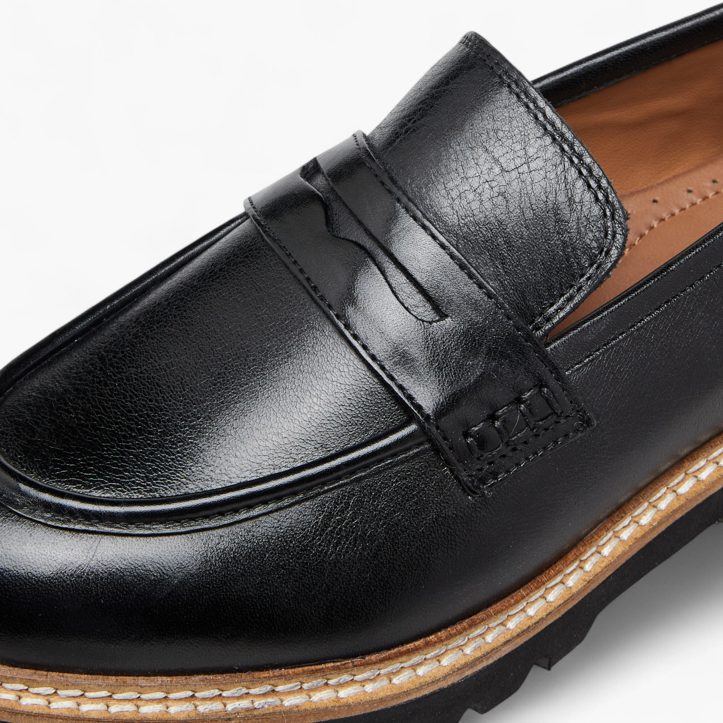Paprika Stitch Detail Slip-On Loafers-women-shoes-loafersandmoccasins-image-4