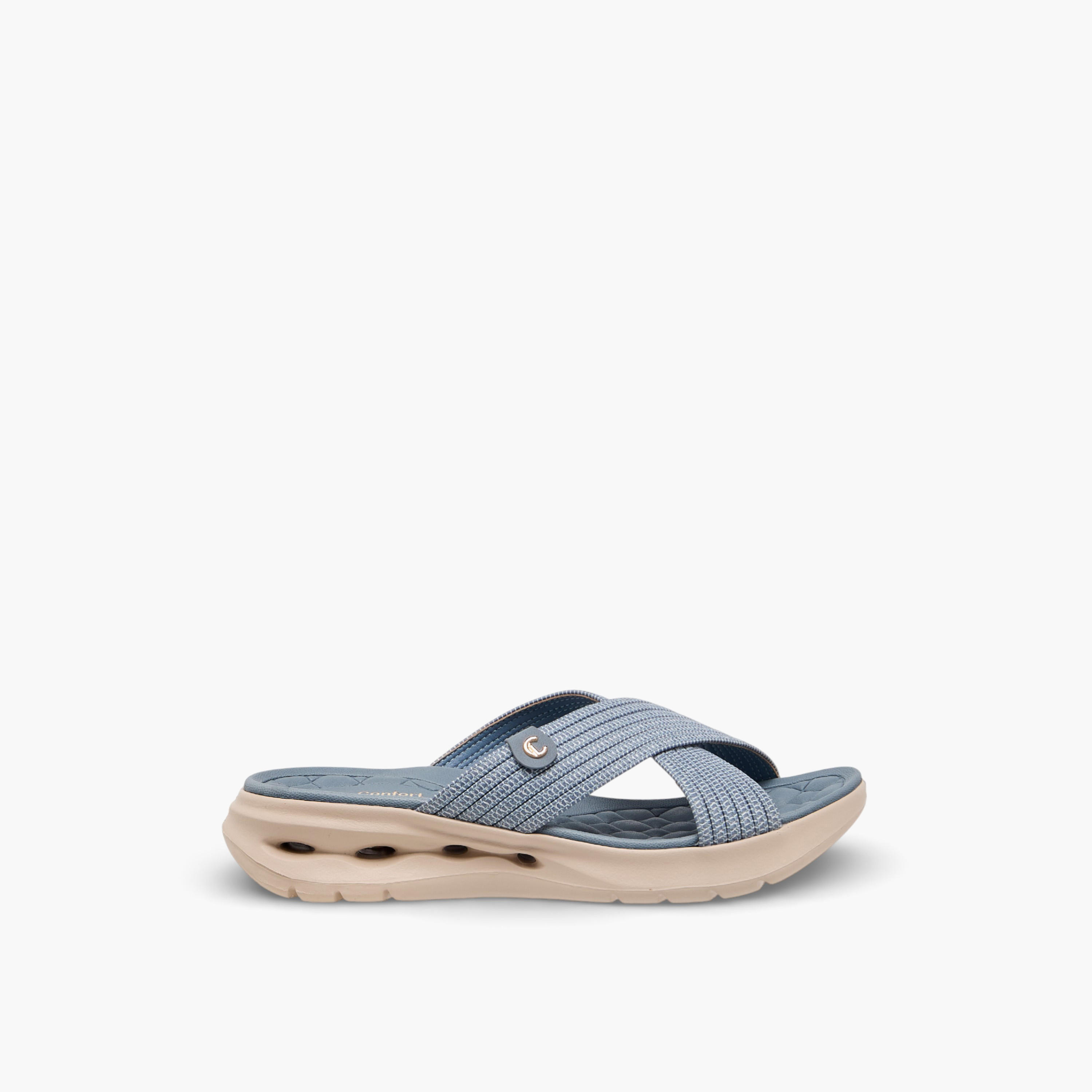 صندل مريح بأحزمة متقاطعة للنساء من لو كونفورت-women-shoes-sandals-heeled-image-3