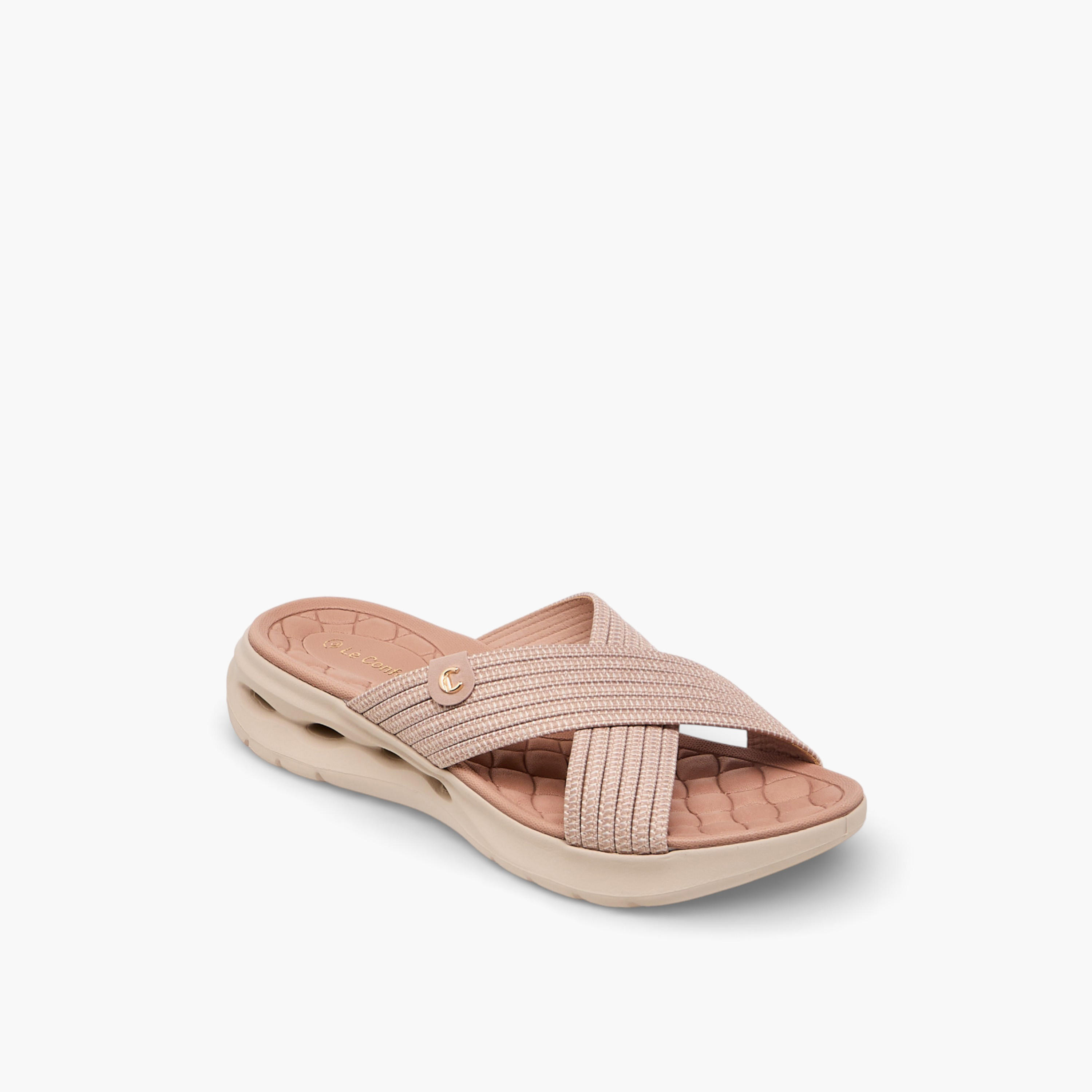 Le Confort Women Cross Strap Comfort Sandals-women-shoes-sandals-heeled-image-2