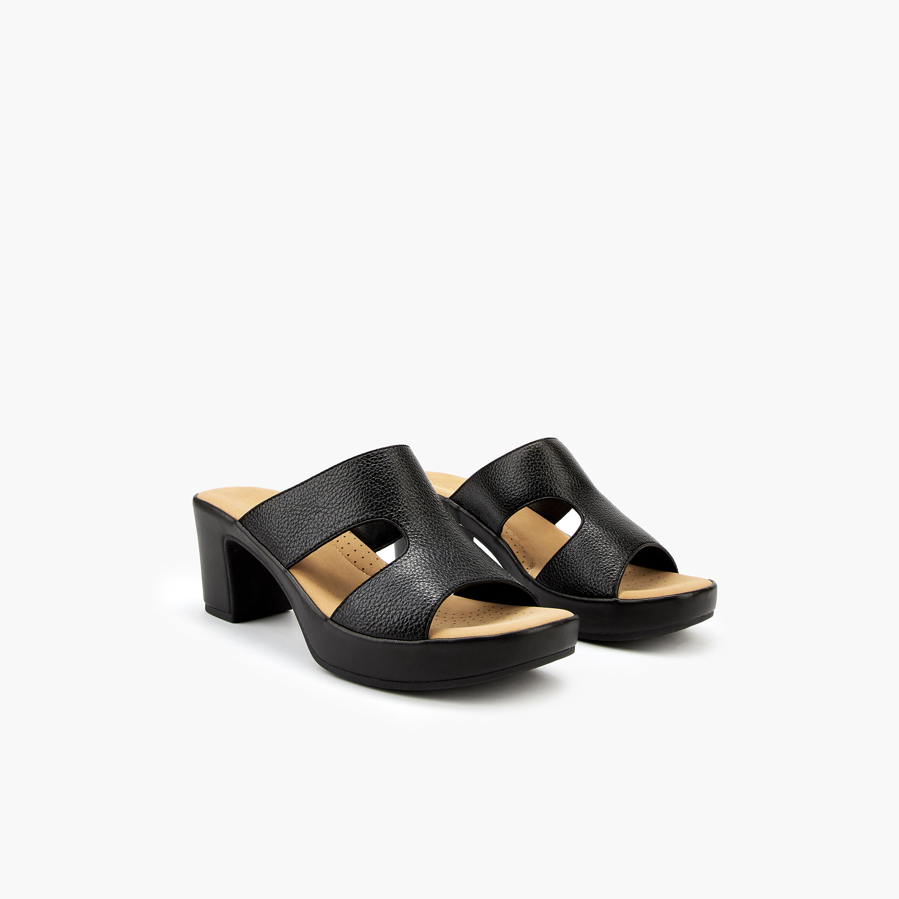 صندل سادة سهل الارتداء بكعب سميك من فلورا بيلا-women-shoes-sandals-heeled-image-1