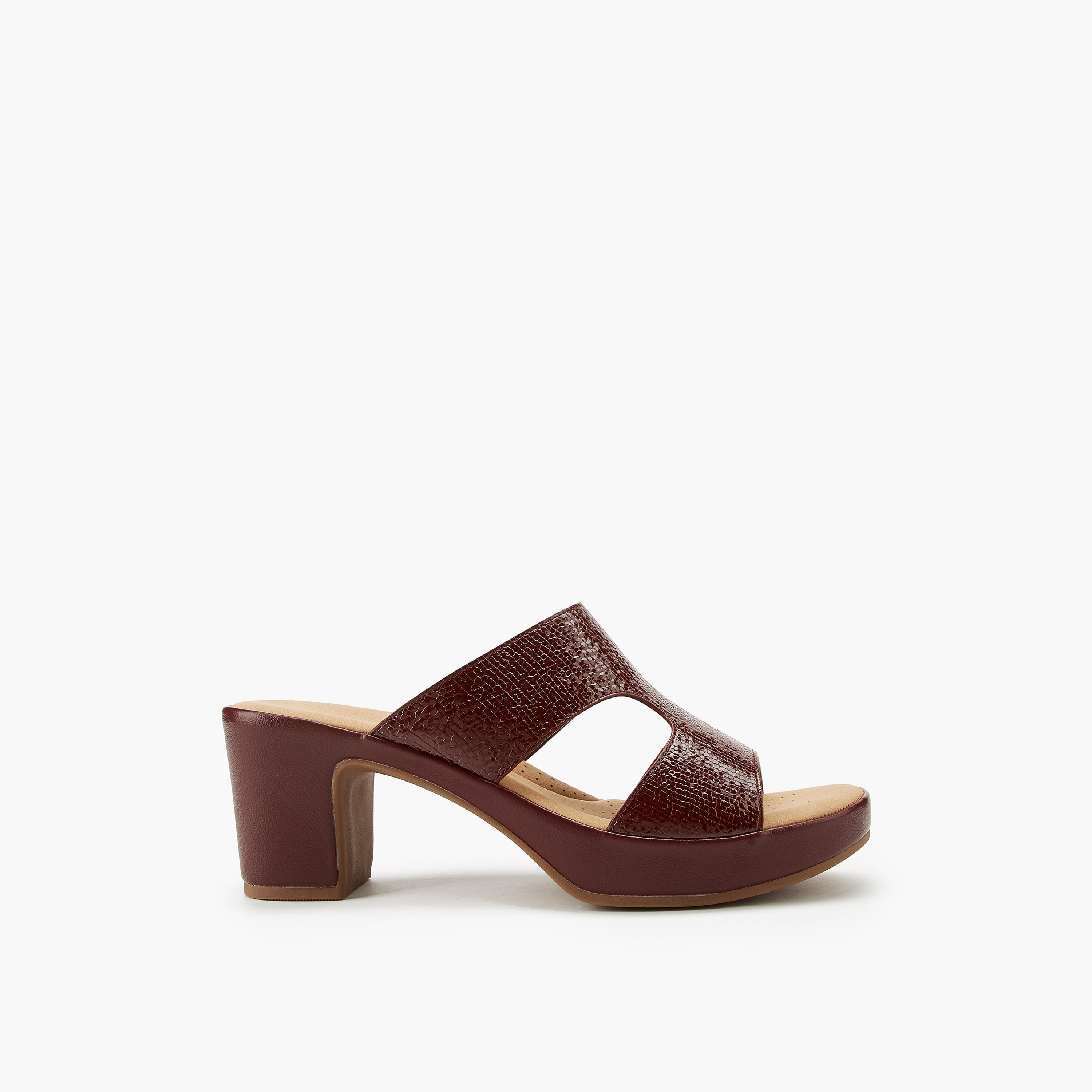 Flora Bella Textured Slip-On Sandals with Block Heels-women-shoes-sandals-heeled-image-2