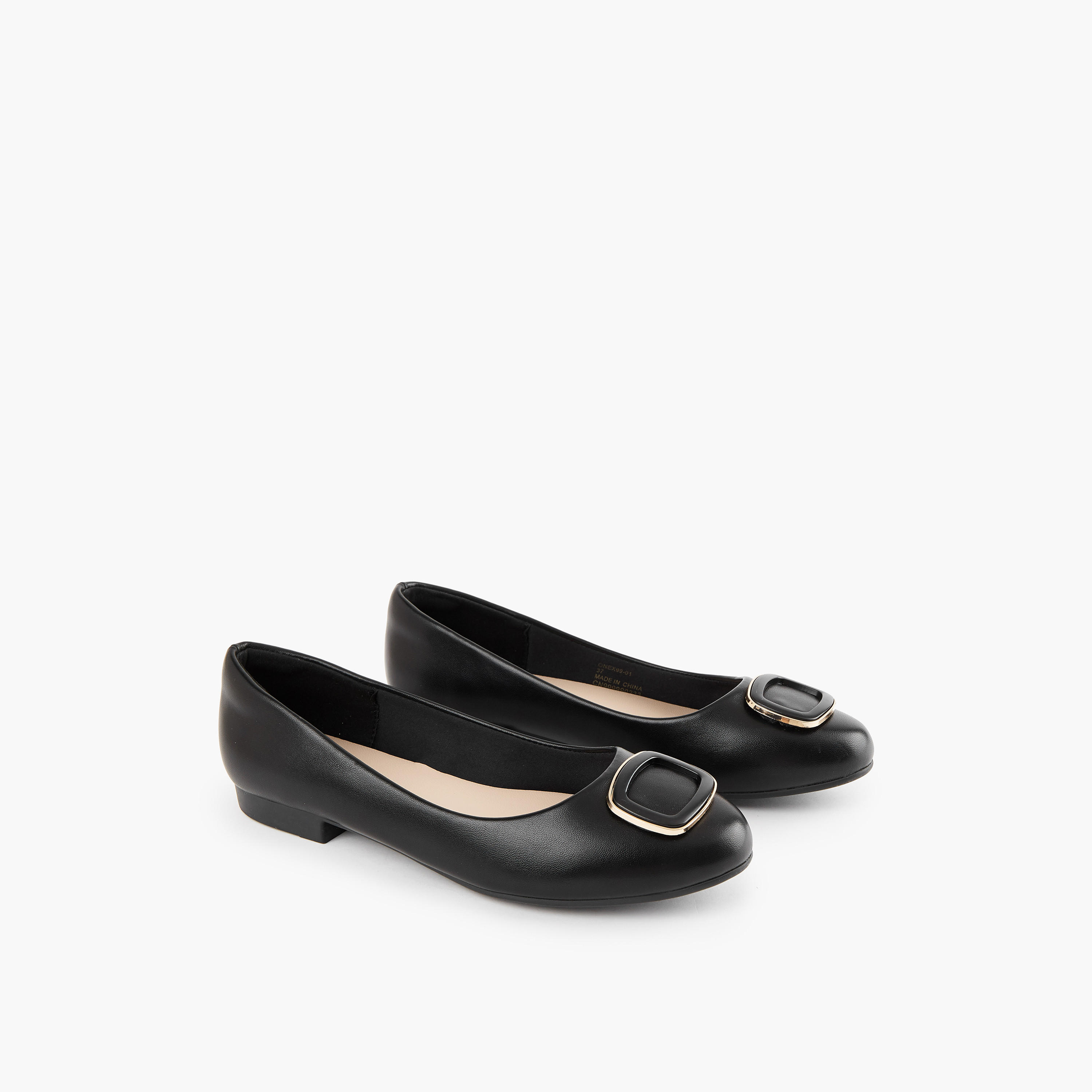 Flora Bella Solid Slip-On Ballerina Shoes-women-shoes-ballerinas-image-1