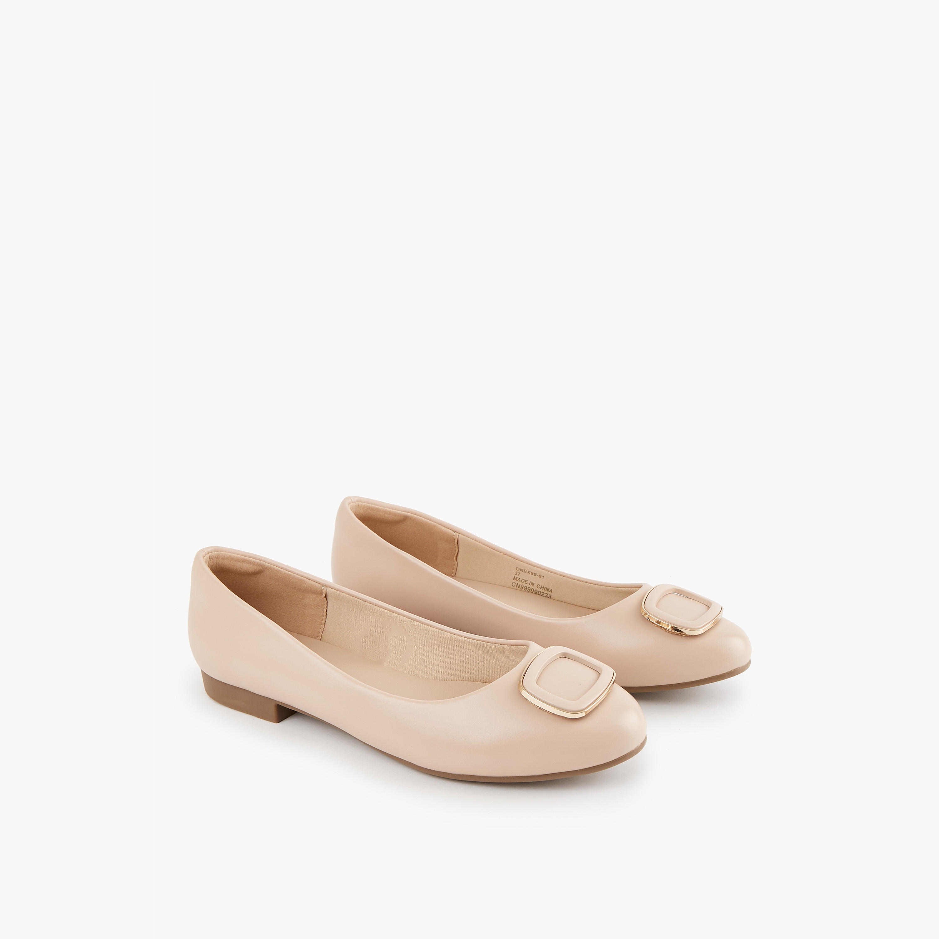 Flora Bella Solid Slip-On Ballerina Shoes-women-shoes-ballerinas-image-1