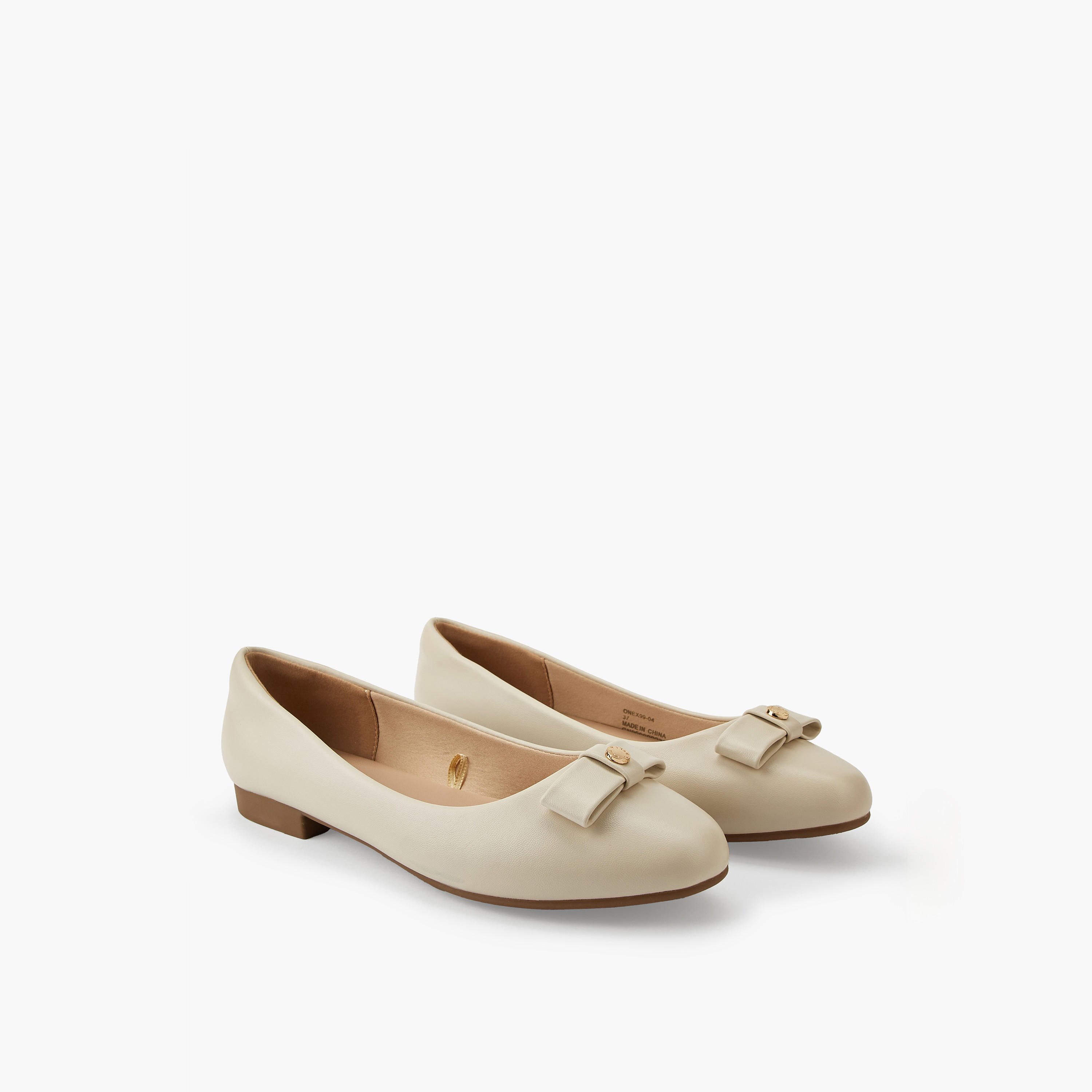 Flora Bella Bow Detail Ballerina Shoes-women-shoes-ballerinas-image-1