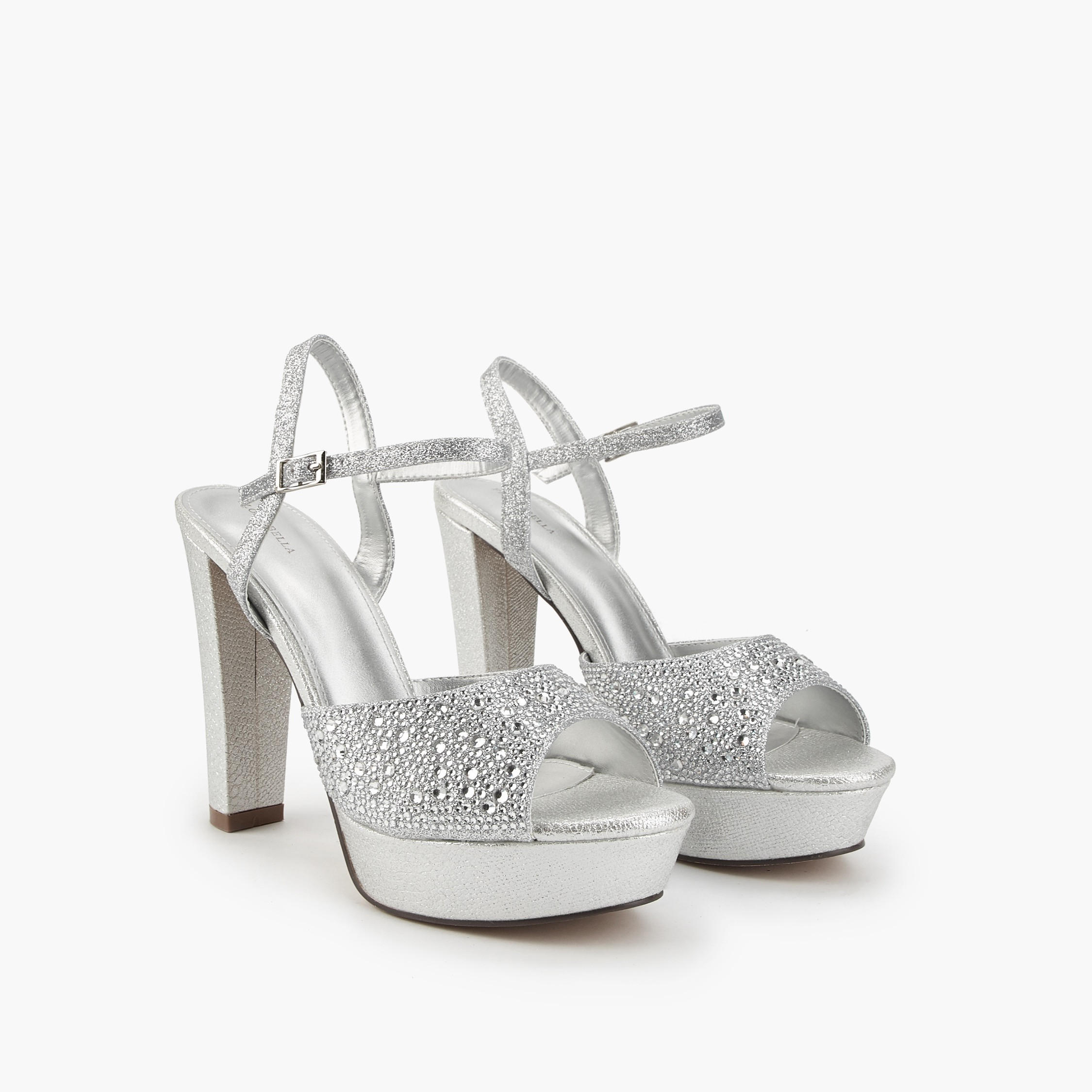 Flora Bella Embellished Open Toe Sandals with Platform Heels-women-shoes-sandals-heeled-image-1