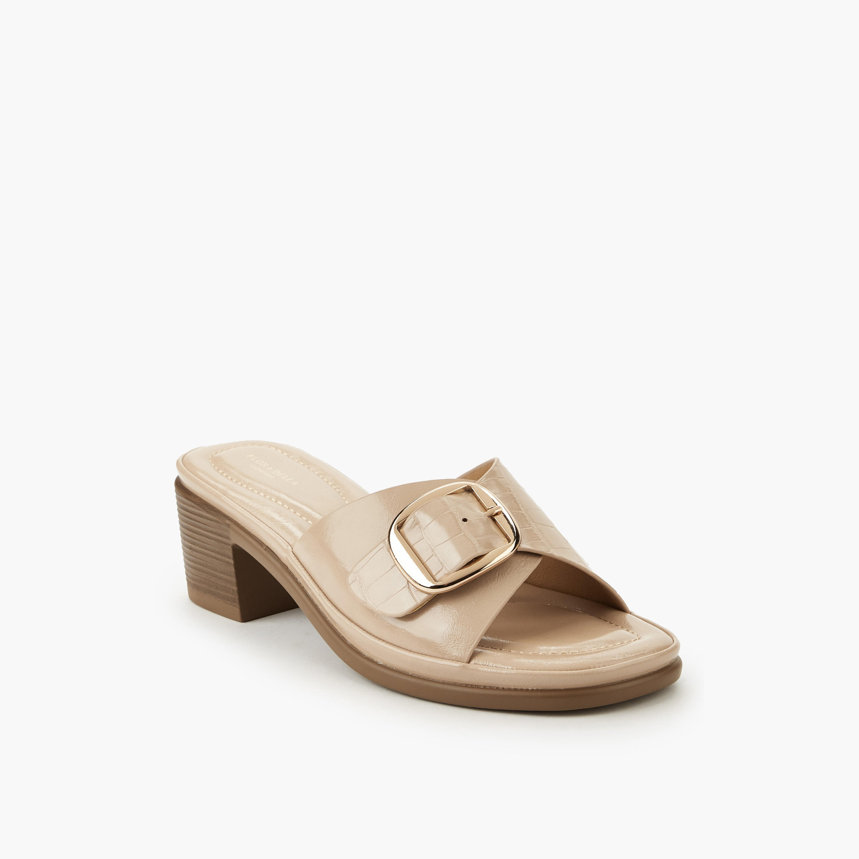 Flora Bella Women Buckle Detail Block Heel Sandals-women-shoes-sandals-heeled-image-2