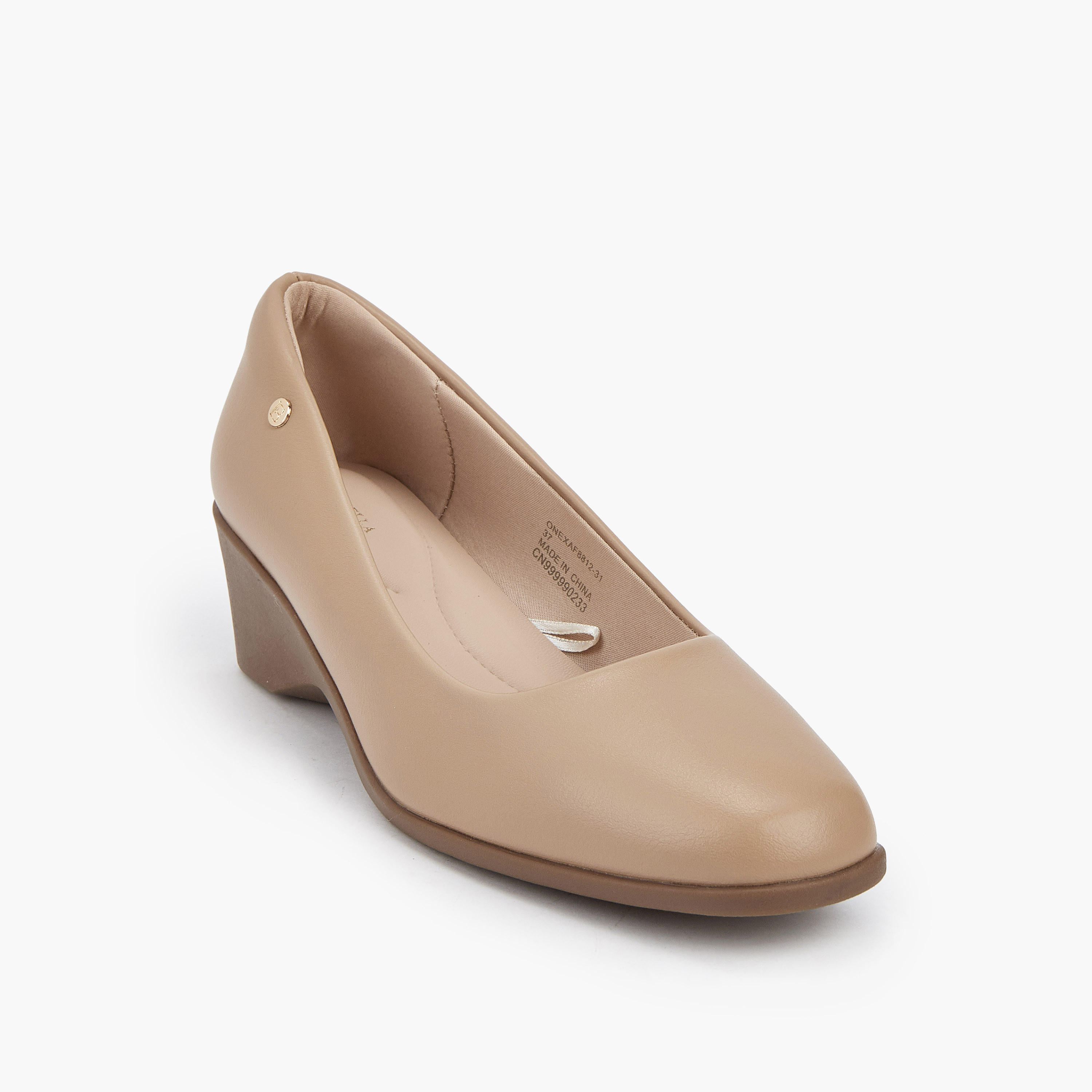 Flora Bella Solid Balleina Shoes with Wedge Heels-women-shoes-ballerinas-image-2