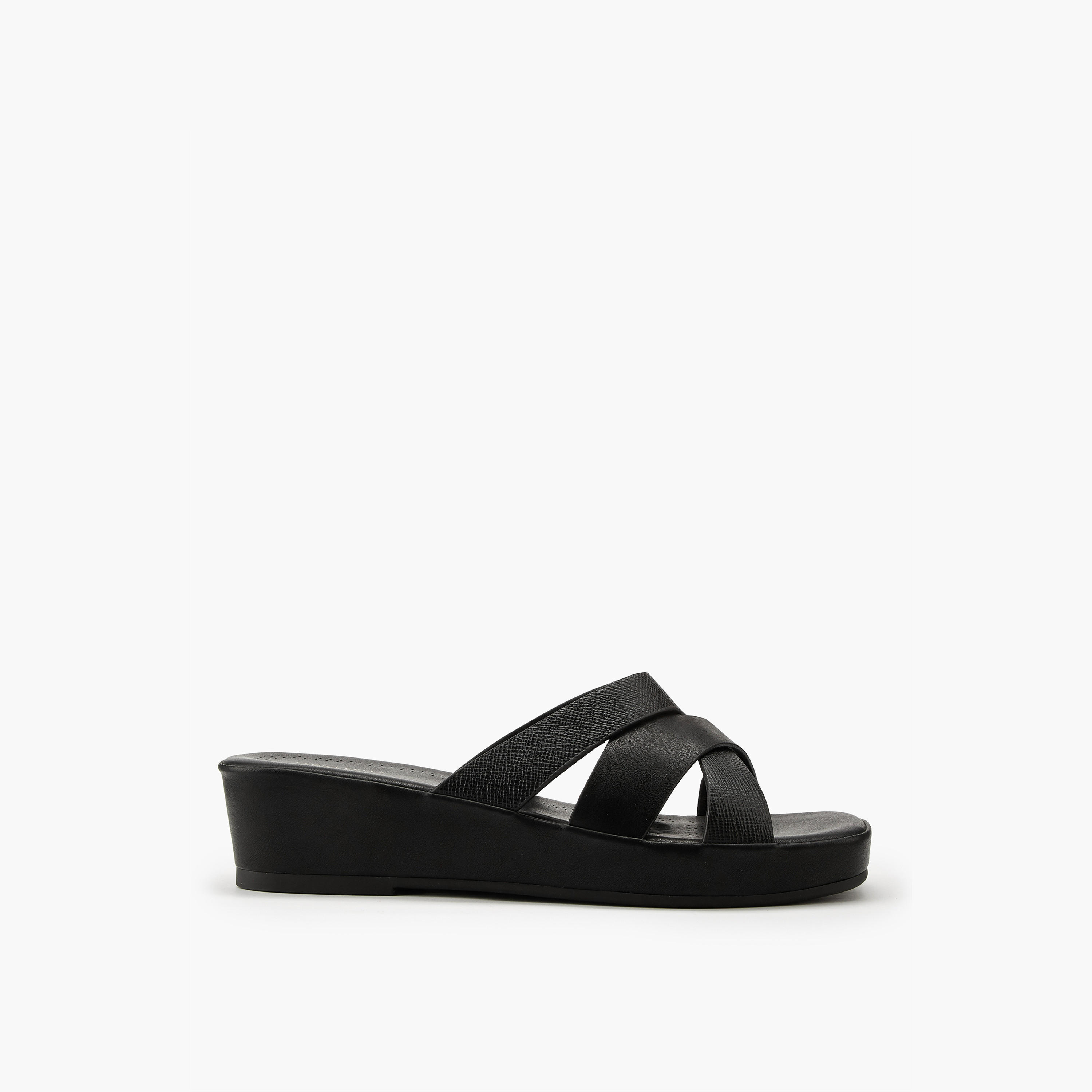 Flora Bella Textured Criss-Cross Wedge Sandals-women-shoes-sandals-heeled-image-2