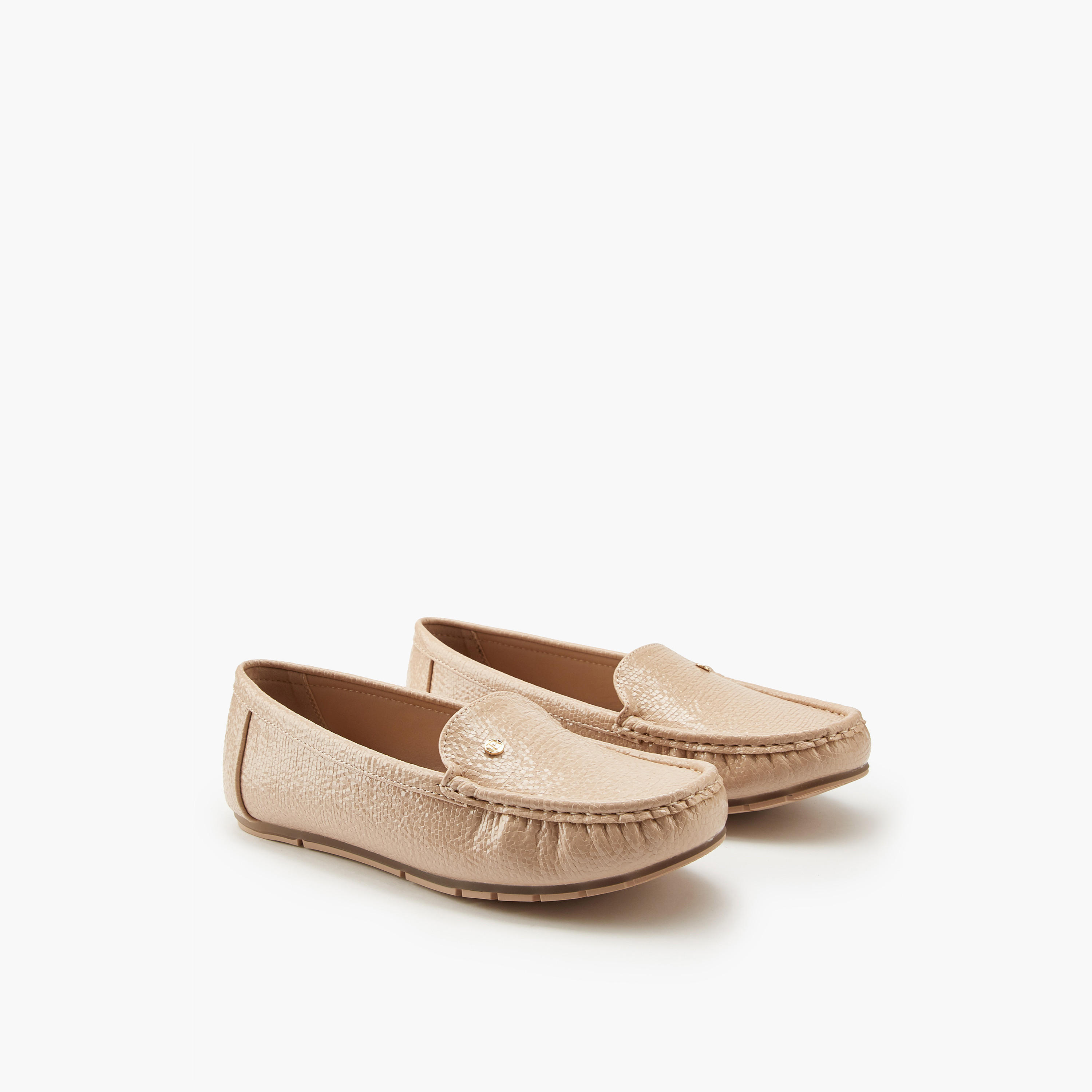 Flora Bella Textured Slip-On Moccasins-women-shoes-loafersandmoccasins-image-1