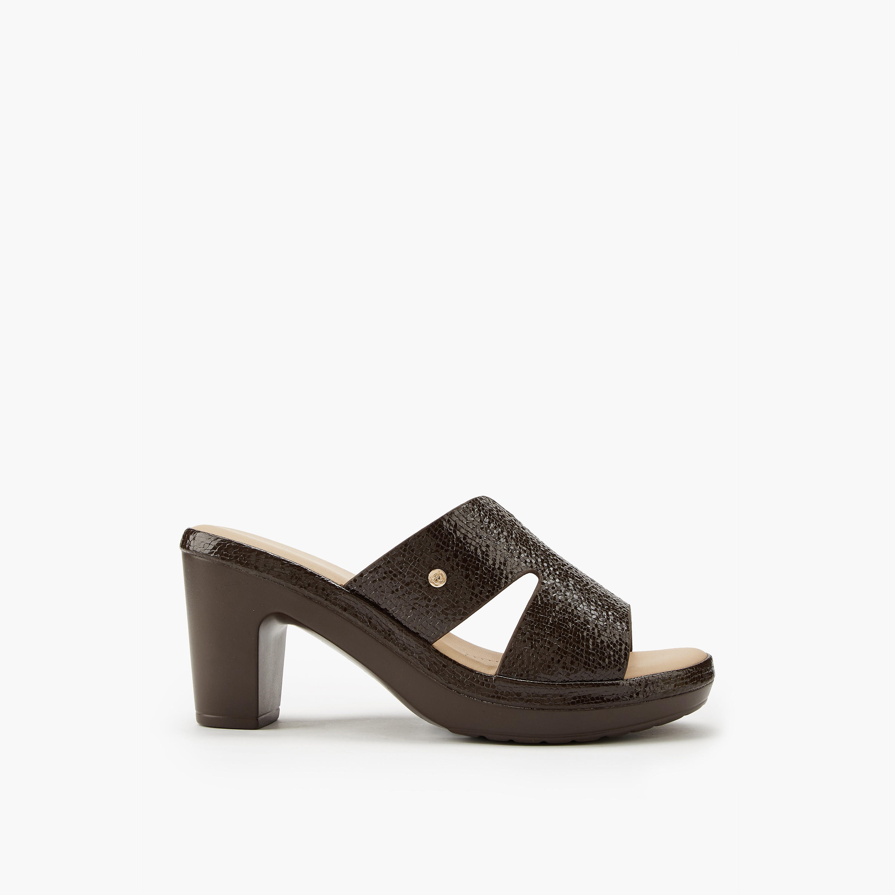 Flora Bella Textured Slip-On Sandals with Block Heels-women-shoes-sandals-heeled-image-2