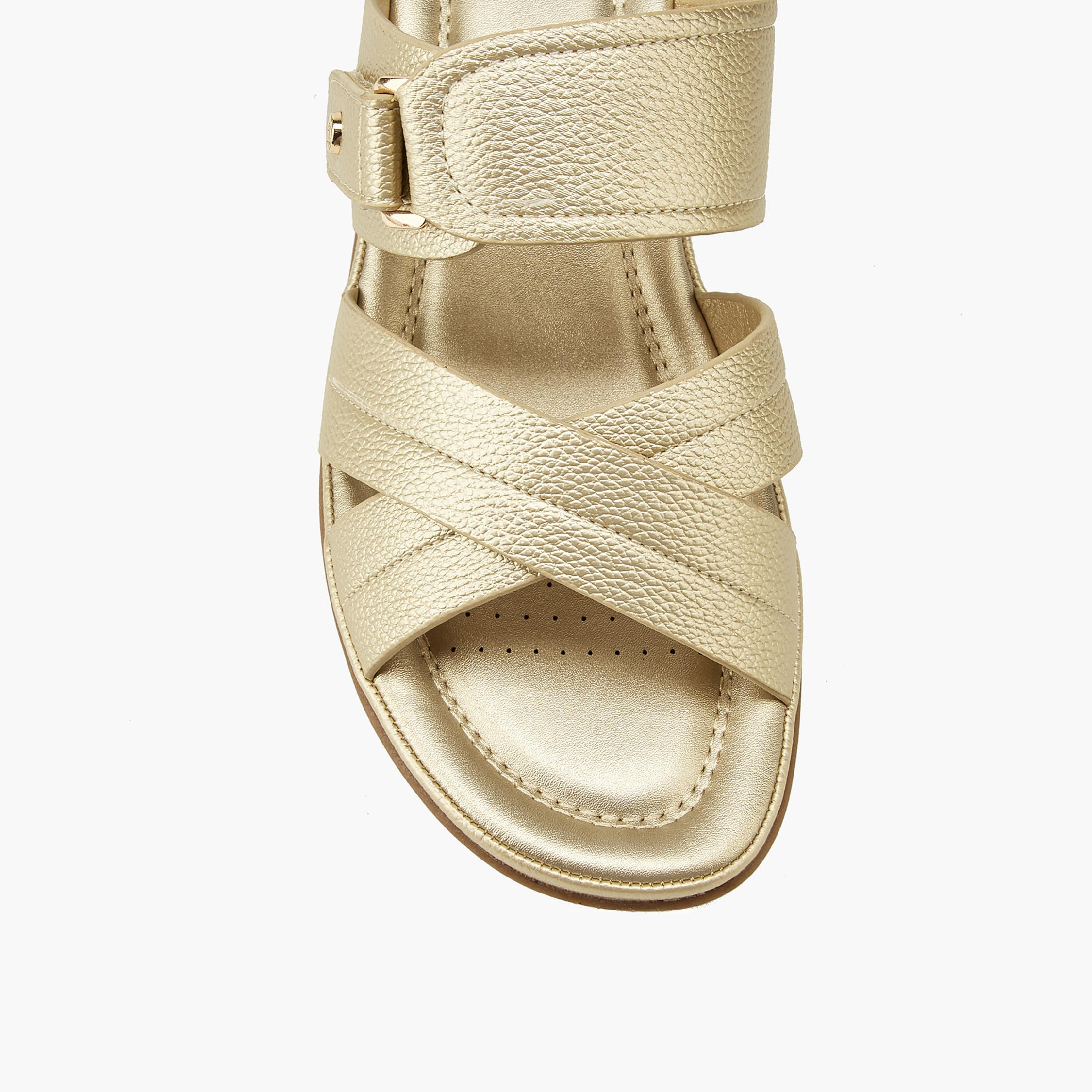 Flora Bella Criss-Cross Textured Slip-On Sandals-women-shoes-sandals-heeled-image-4