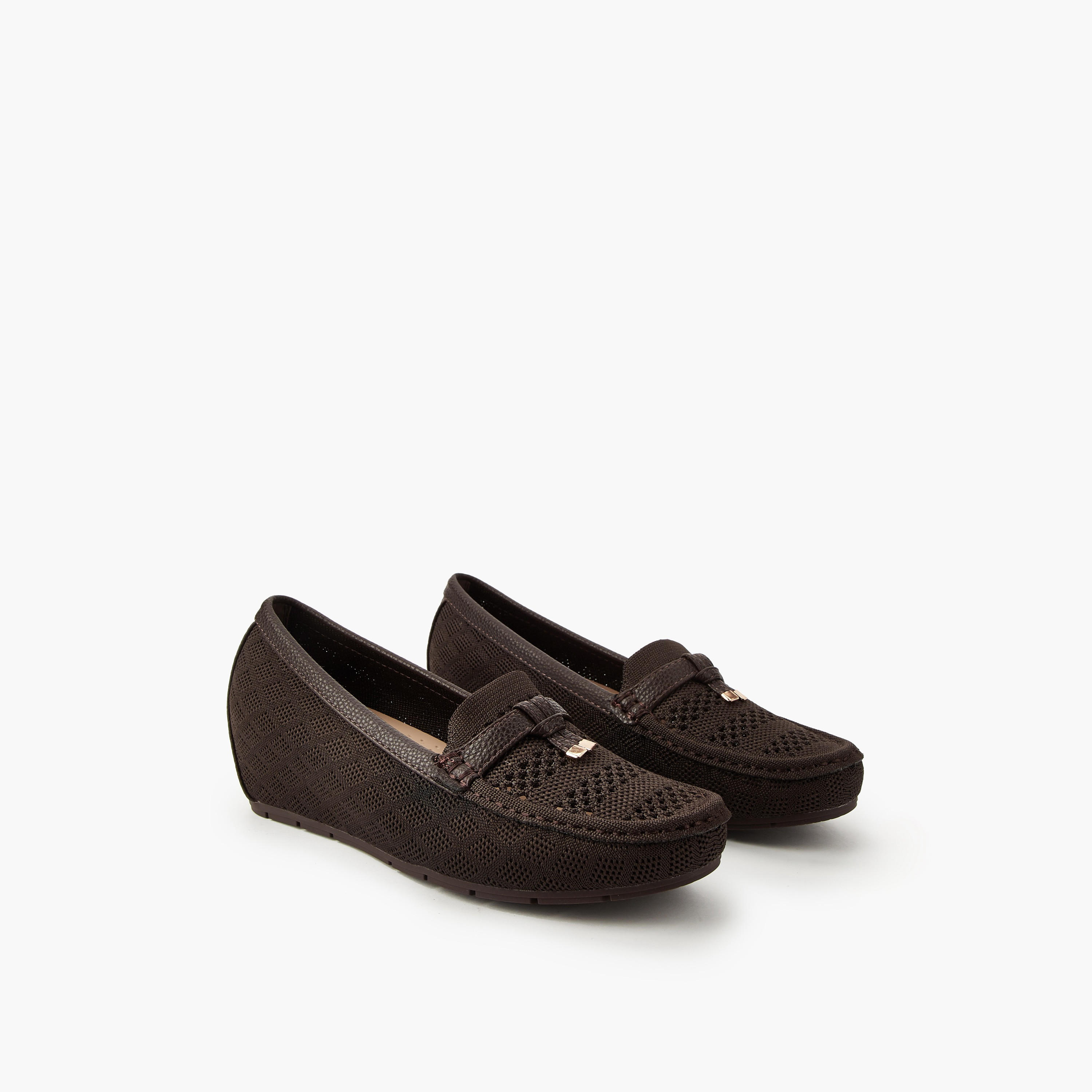 Flora Bella Women Perforated Wedge Heel Loafers-women-shoes-loafersandmoccasins-image-1