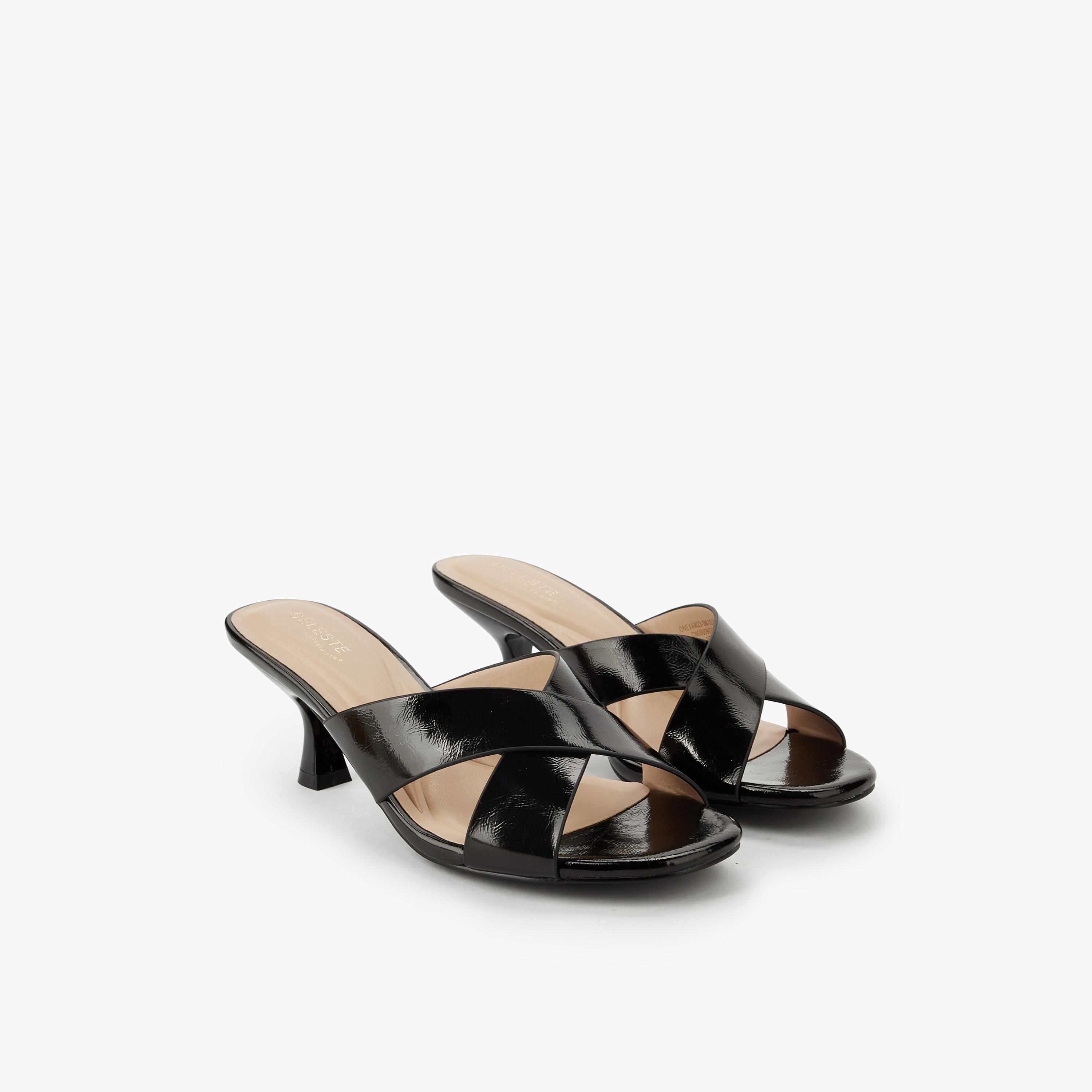 Celeste Women Cross Strap Kitten Heel Sandals-women-shoes-sandals-heeled-image-1