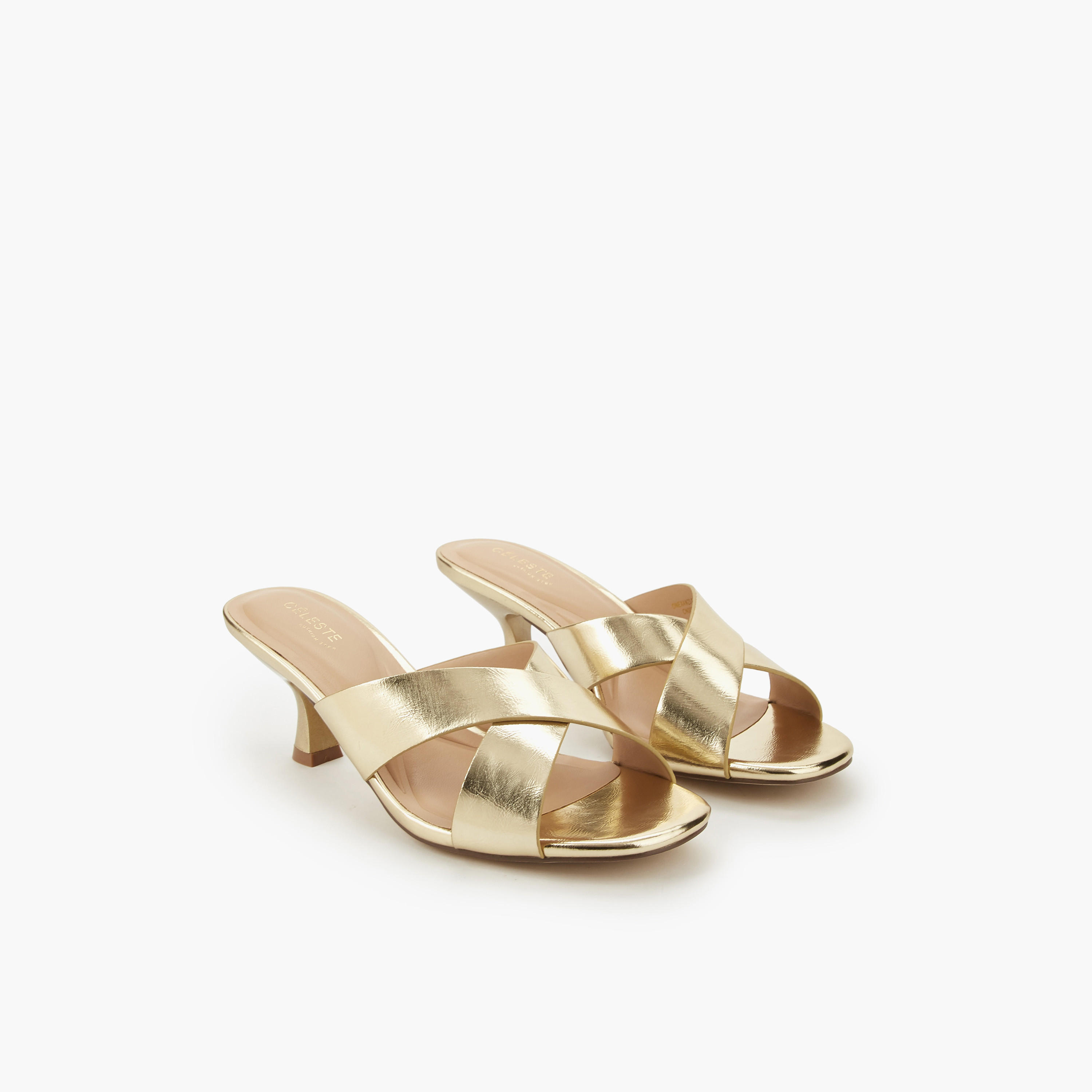 Celeste Women Cross Strap Kitten Heel Sandals-women-shoes-sandals-heeled-image-1