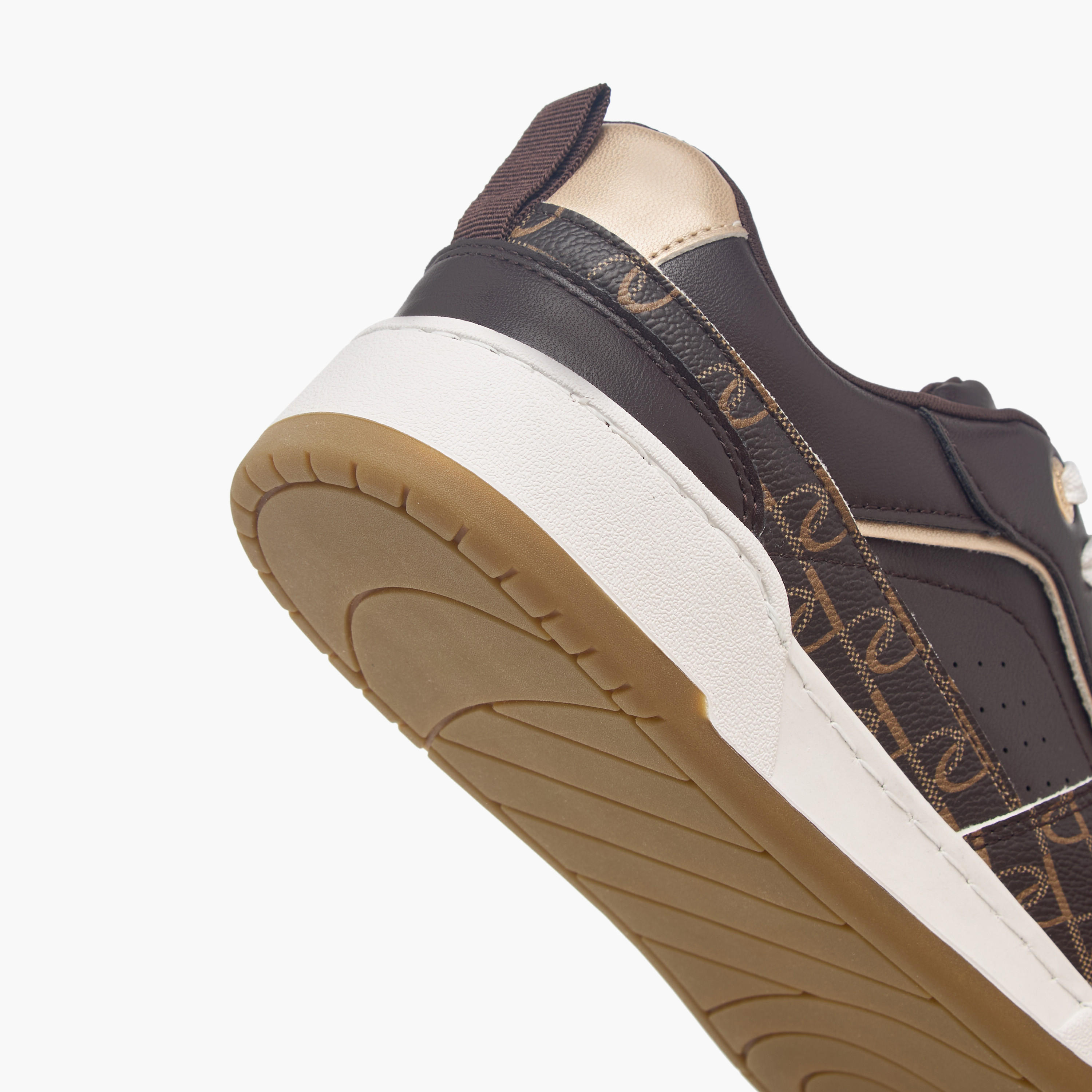 Paprika Monogram Print Lace-Up Sneakers with Pull Tabs-women-shoes-sneakers-image-5