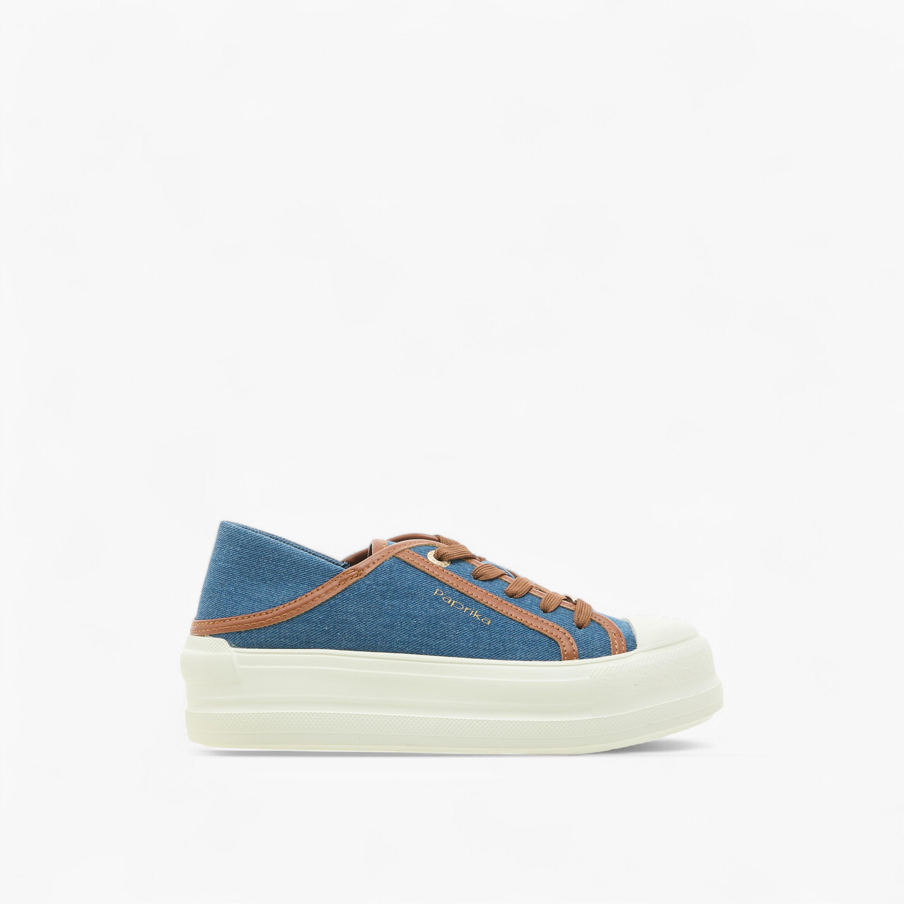 Paprika Logo Print Lace-Up Sneakers with Metal Accent-women-shoes-sneakers-image-3
