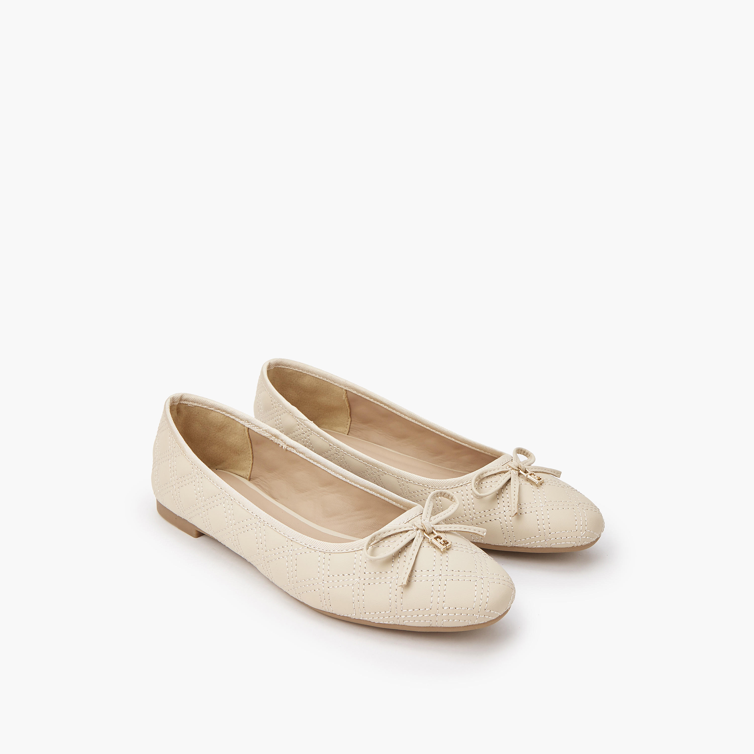 Flora Bella Bow Accent Slip-On Ballerina Shoes-women-shoes-ballerinas-image-1