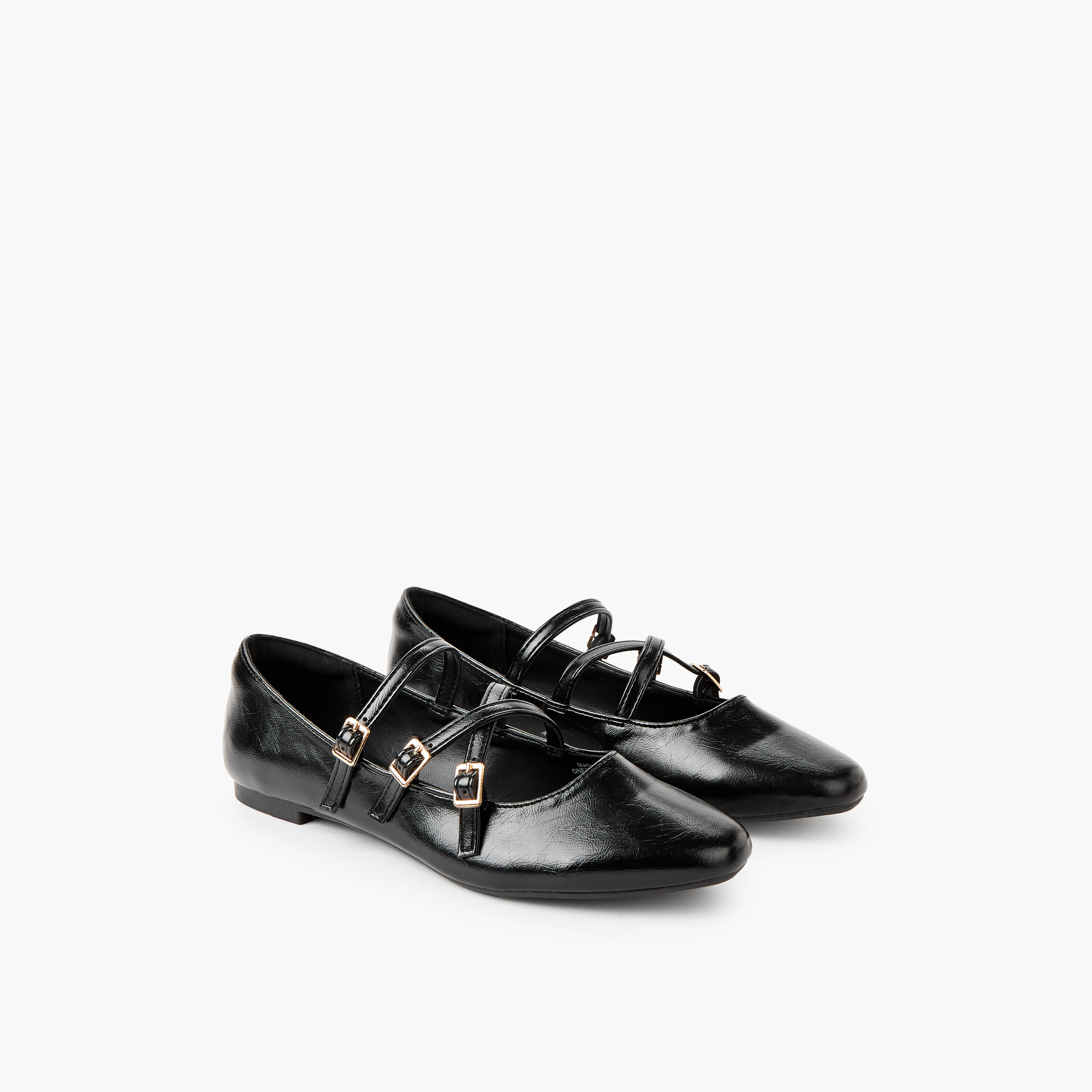 Celeste Women Buckle Closure Ballerina Shoes-women-shoes-ballerinas-image-1