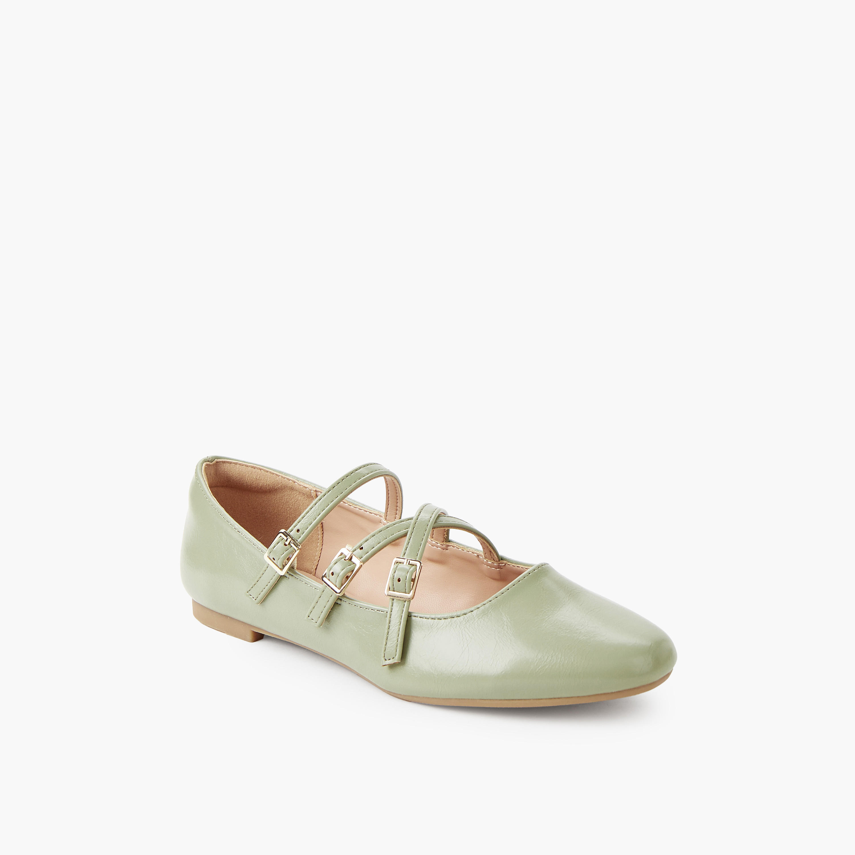 Celeste Women Buckle Closure Ballerina Shoes-women-shoes-ballerinas-image-2