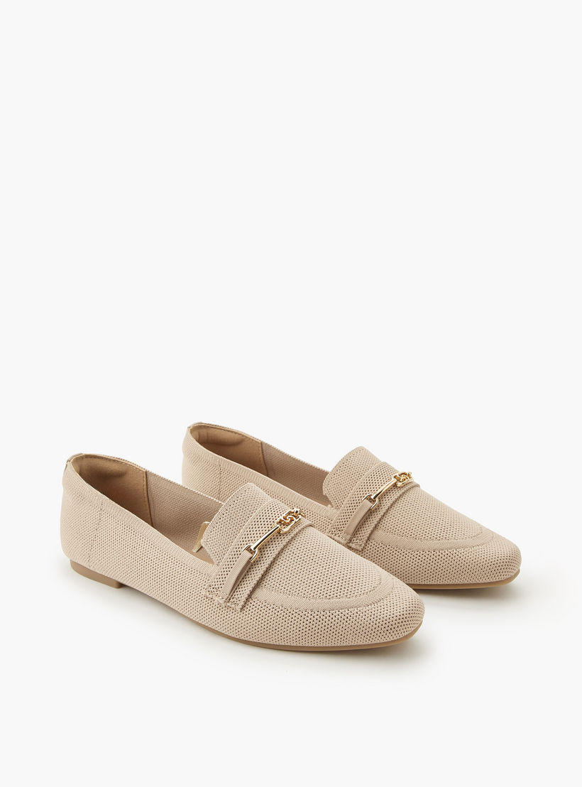 Celeste Women Textured Loafers-women-shoes-flats-loafers-image-1
