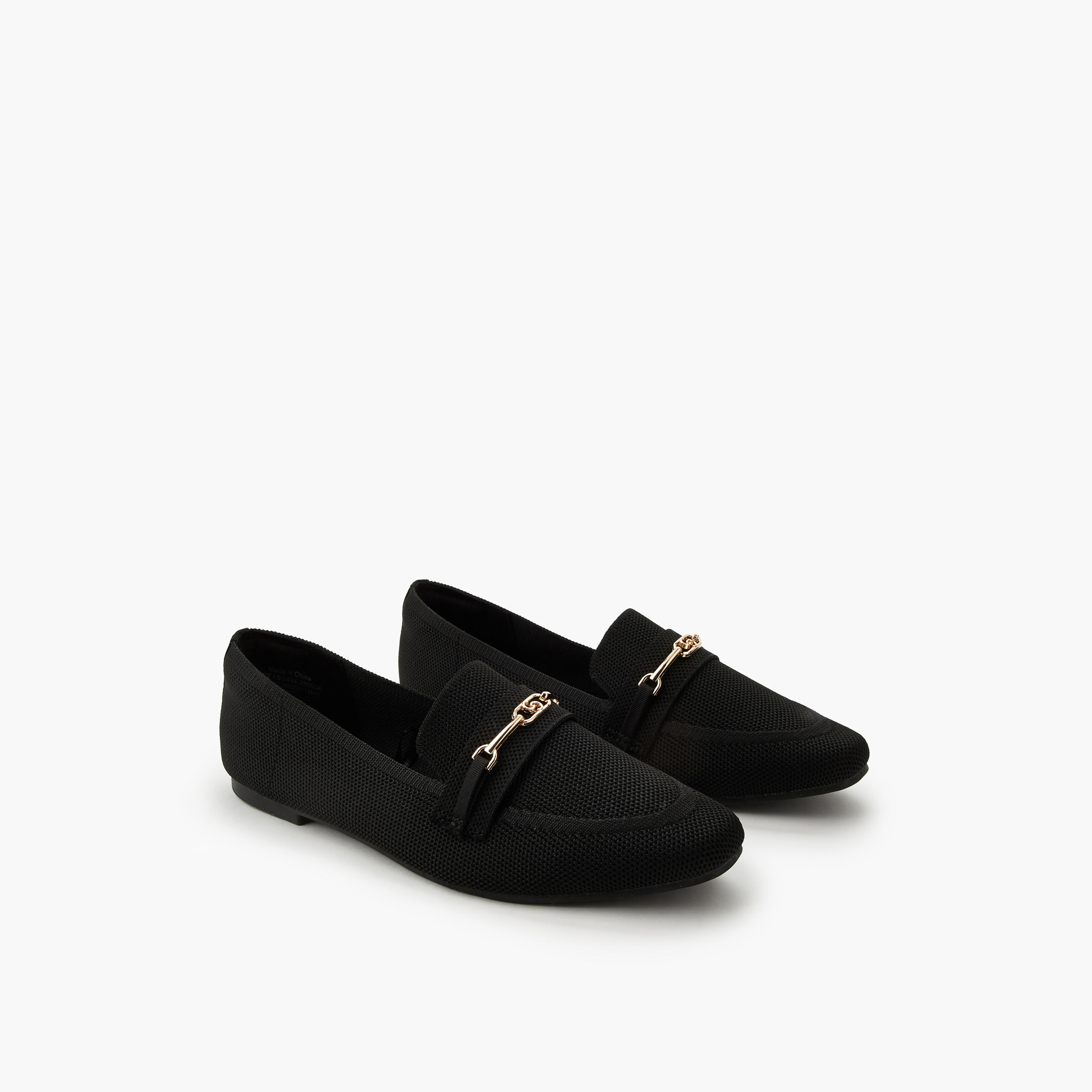 Celeste Women Textured Loafers-women-shoes-flats-loafers-image-1