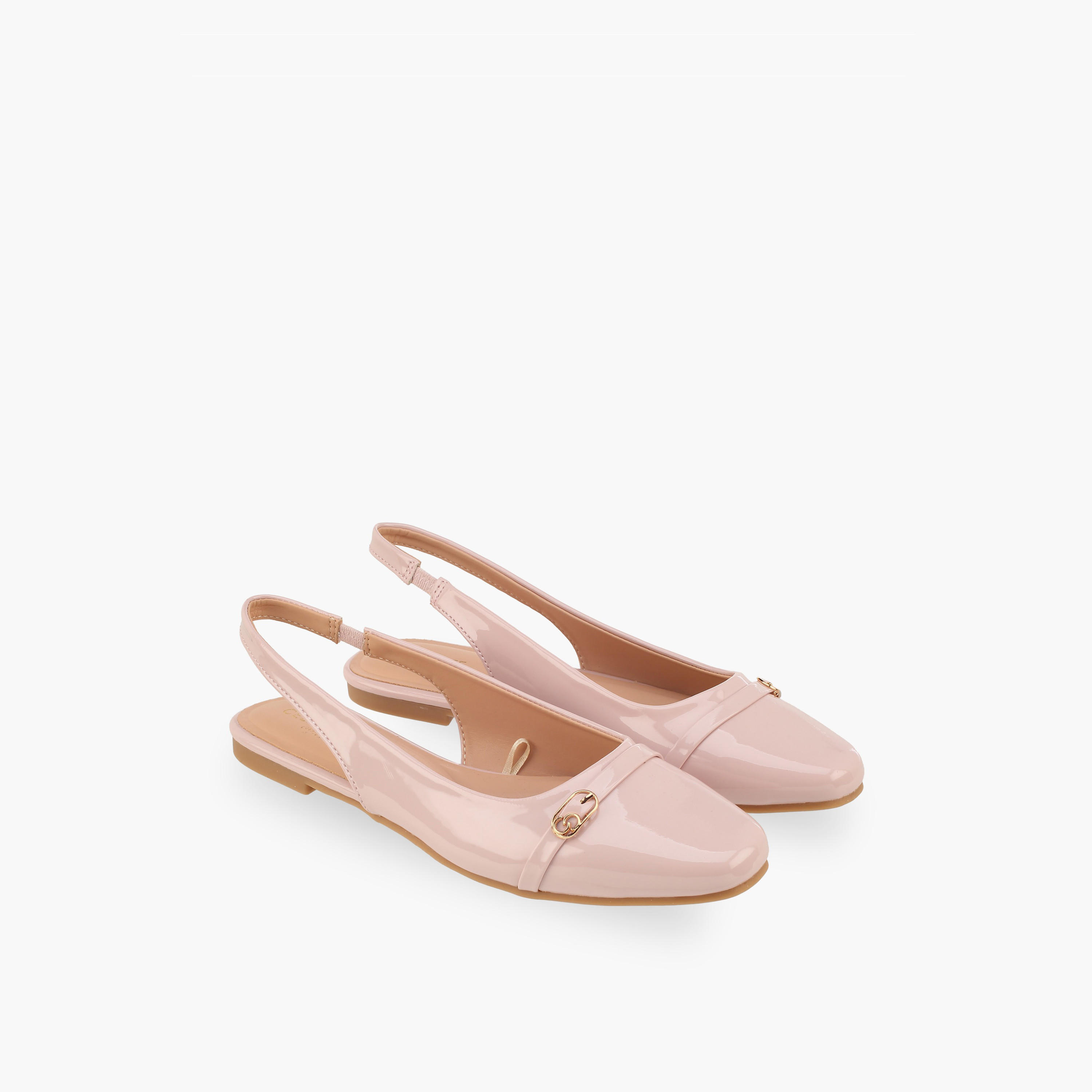 Celeste Women Buckle Accent Ballerina Shoes-women-shoes-flats-ballerinas-image-1