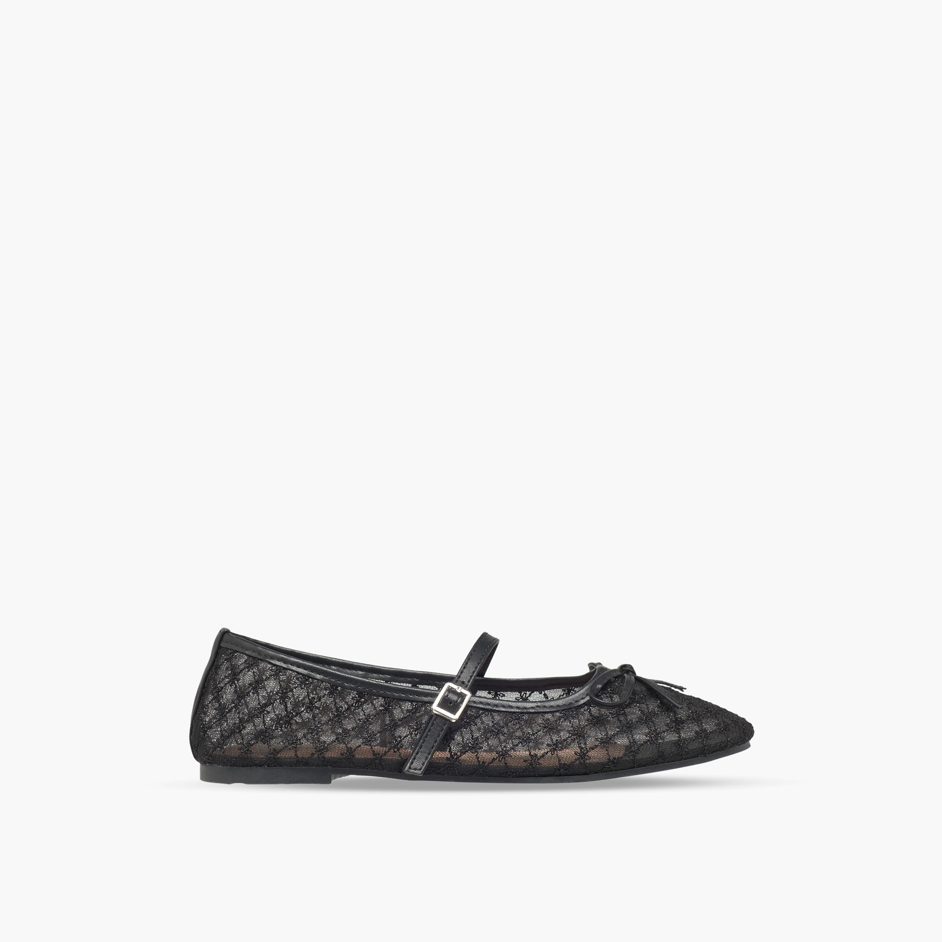 Celeste Women Bow Detail Mesh Mary Jane Shoes-women-shoes-ballerinas-image-3