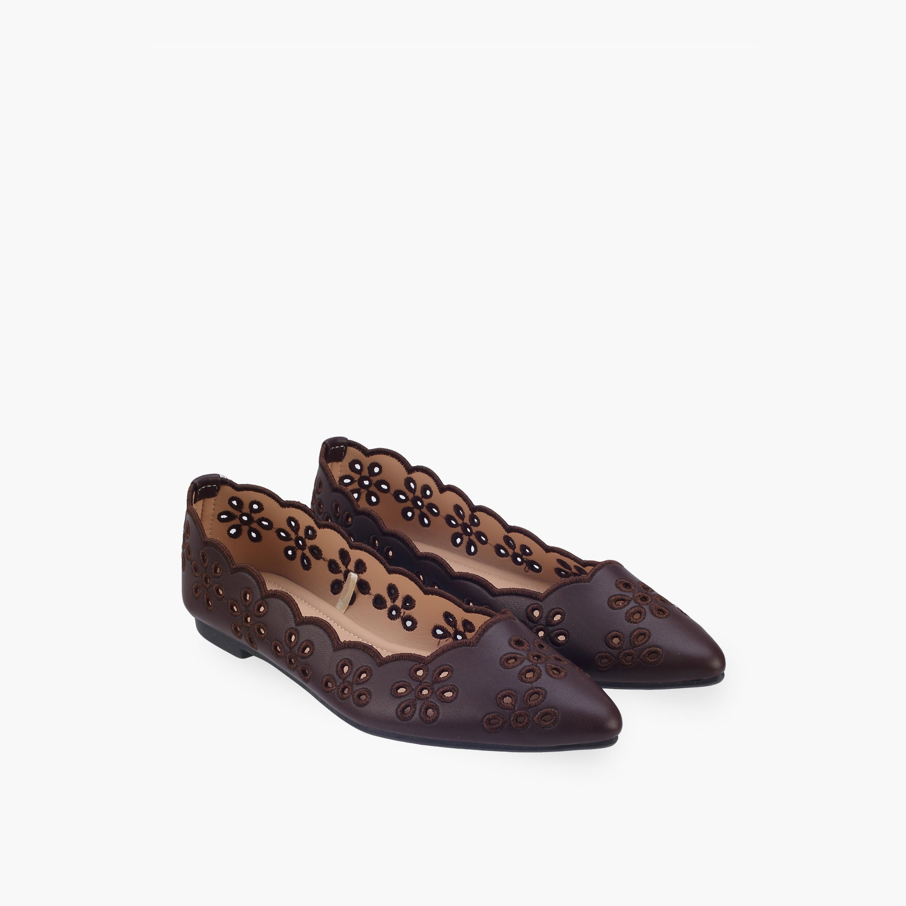 Flora Bella Women Laser Cut Ballerina Shoes-women-shoes-ballerinas-image-1