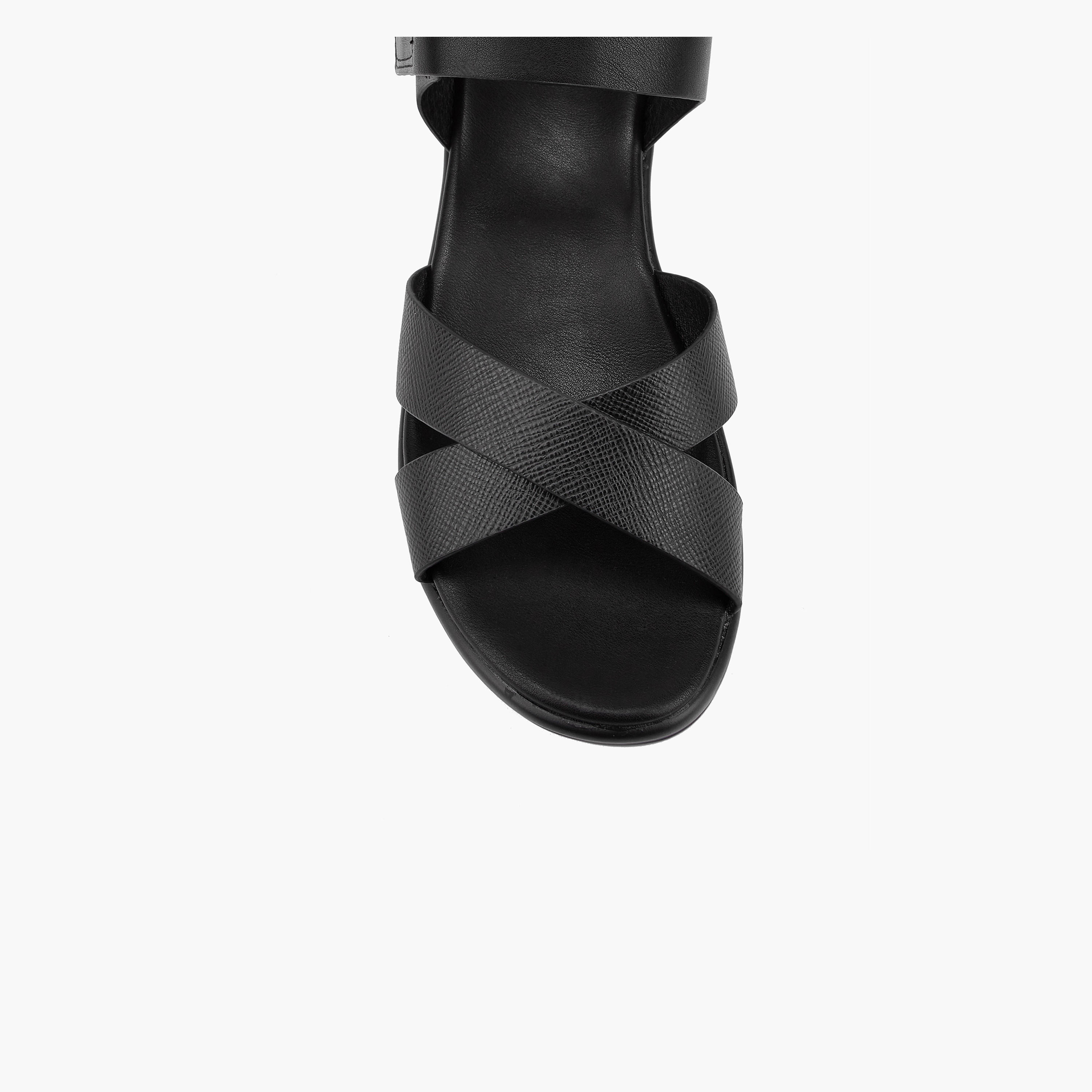 Flora Bella Cross Strap Solid Sandals with Hook and Loop Closure-women-shoes-sandals-heeled-image-4