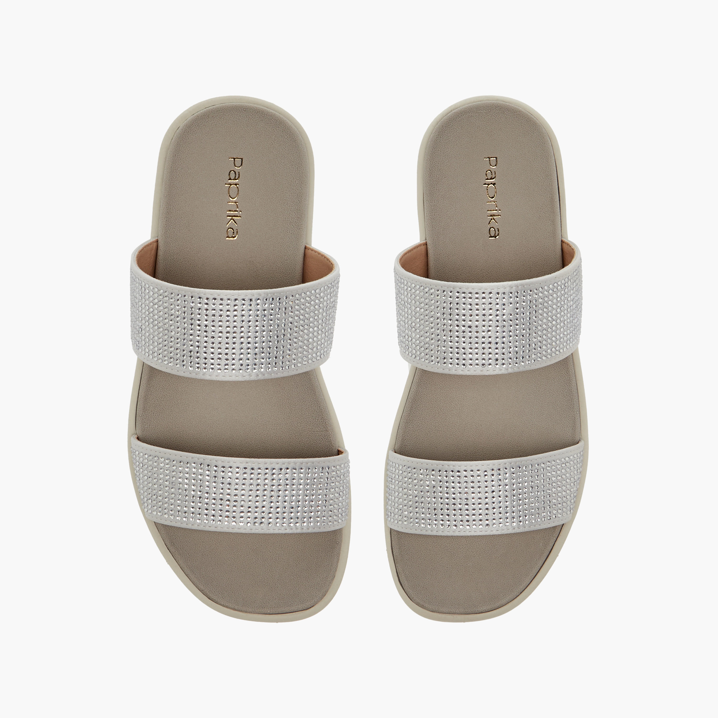 Paprika Embellished Slip-On Comfort Sandals-women-shoes-sandals-heeled-image-1