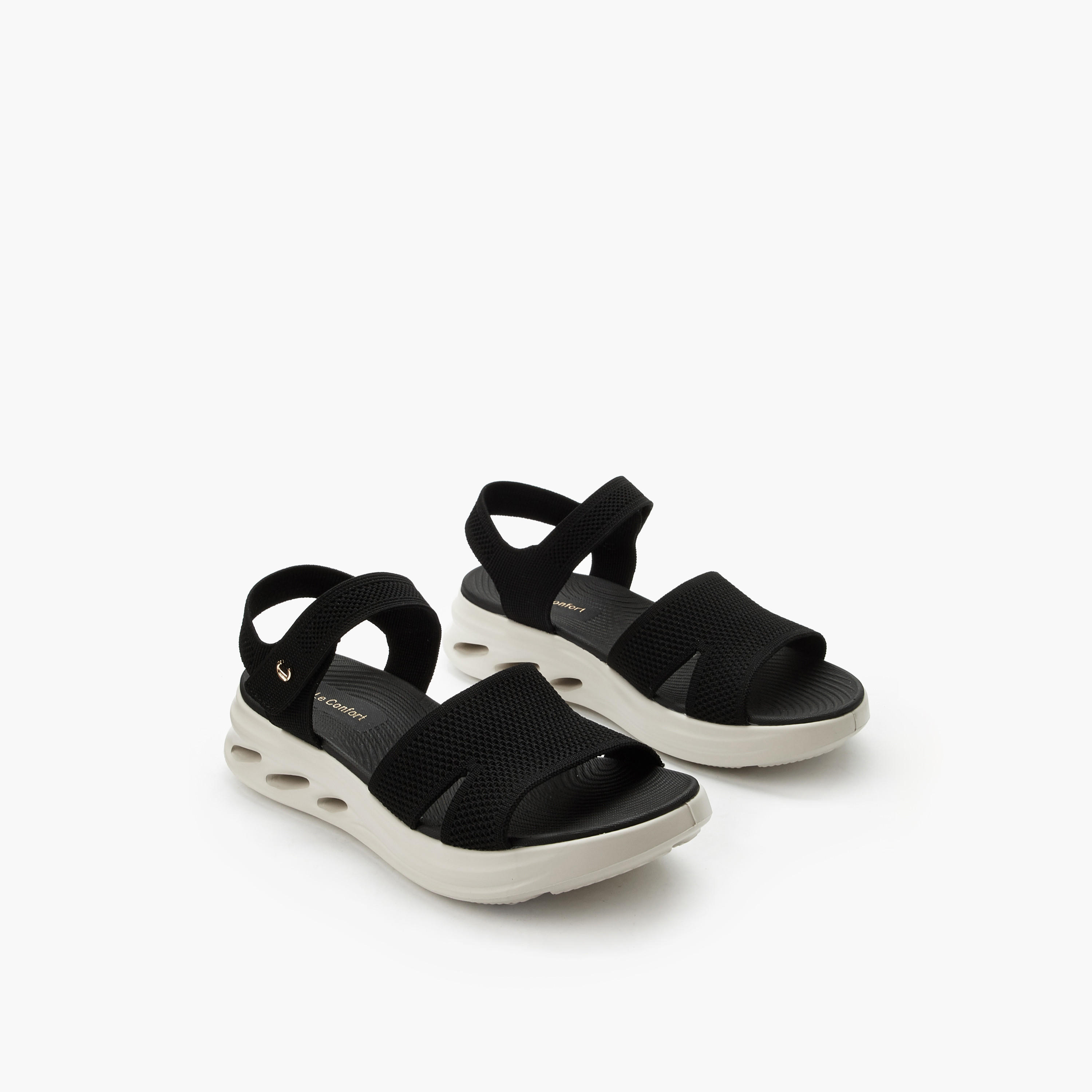 Le Confort Women Flatform Heel Strap Sandals-women-shoes-sandals-heeled-image-1
