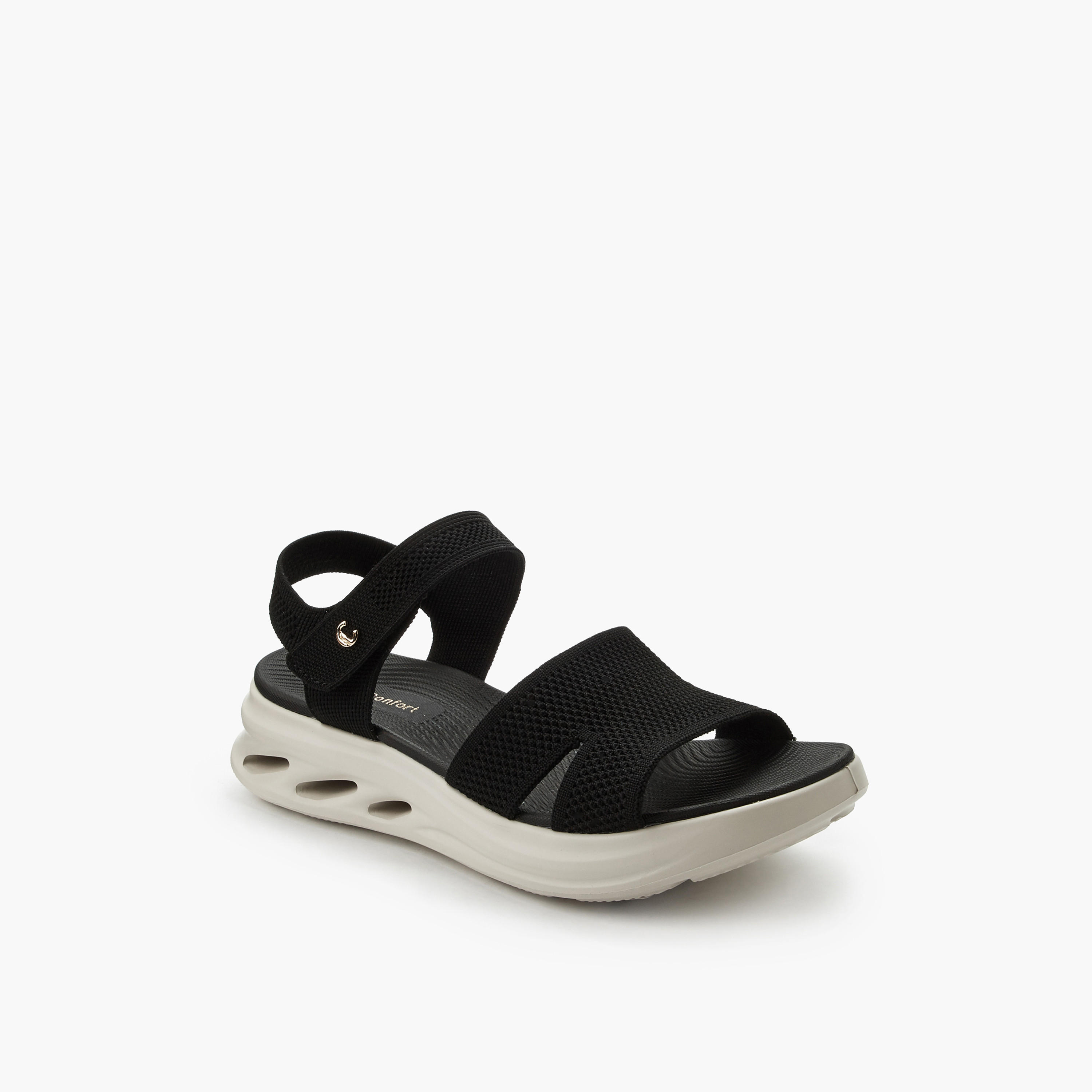 Le Confort Women Flatform Heel Strap Sandals-women-shoes-sandals-heeled-image-3