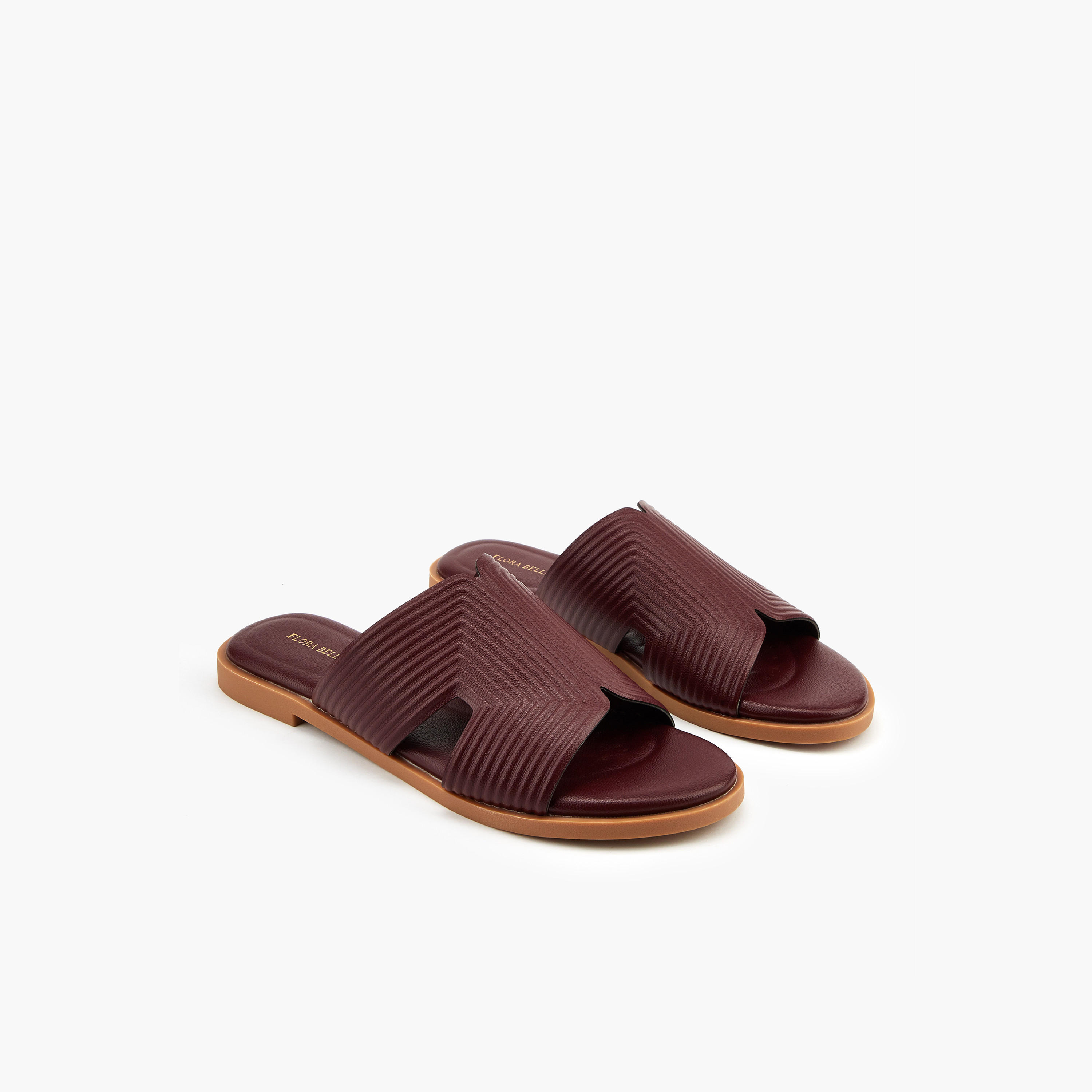Flora Bella Textured Slip-On Flat Sandals-women-shoes-flats-sandals-image-1