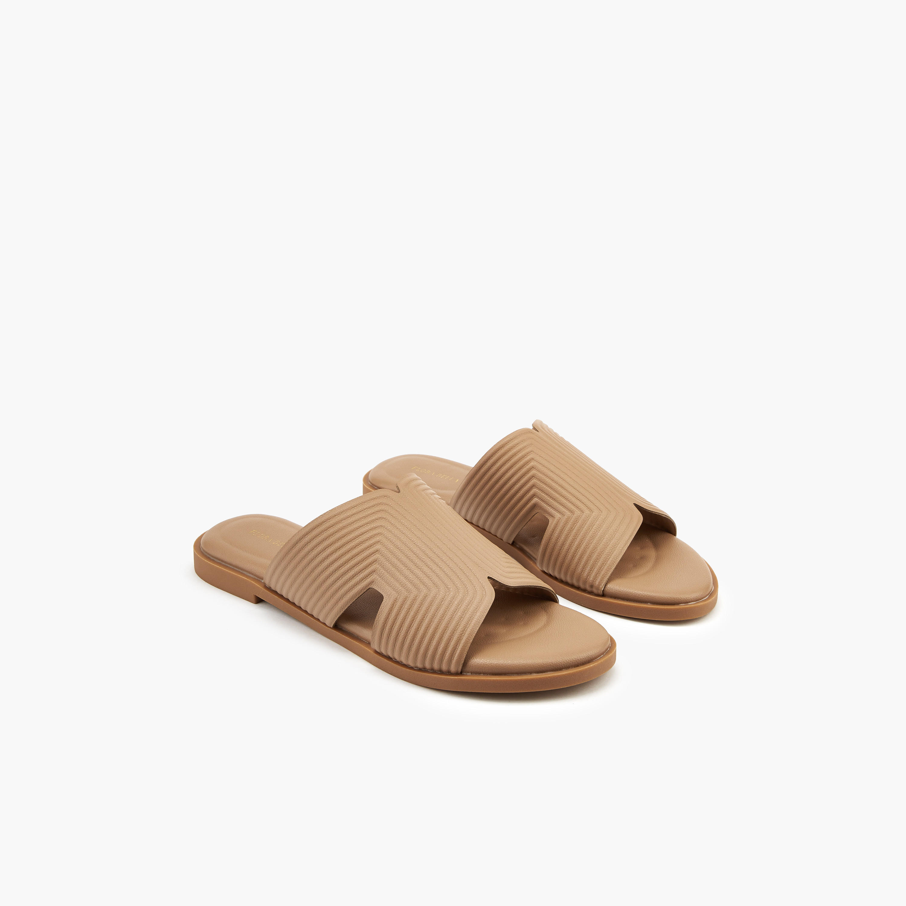 Flora Bella Textured Slip-On Flat Sandals-women-shoes-flats-sandals-image-1