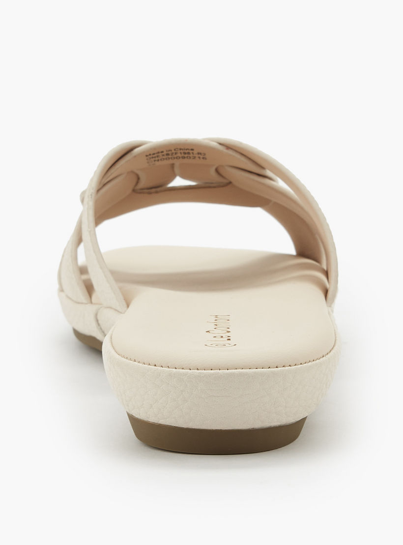 صندل بارز الملمس وسهل الارتداء للنساء من لو كونفورت-women-shoes-sandals-flats-image-5