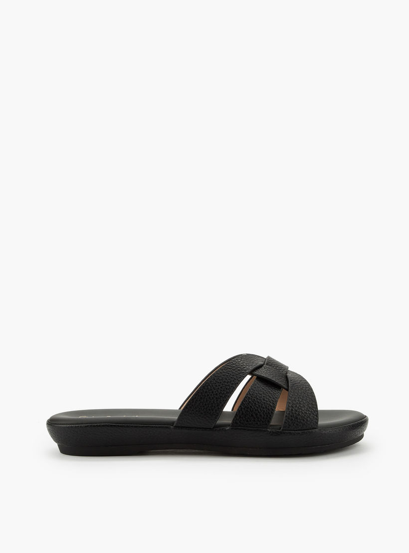 Le Confort Women Textured Slip-On Sandals-women-shoes-sandals-flats-image-3