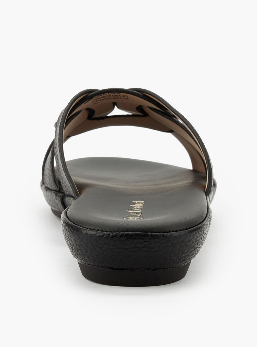 Le Confort Women Textured Slip-On Sandals-women-shoes-sandals-flats-image-5