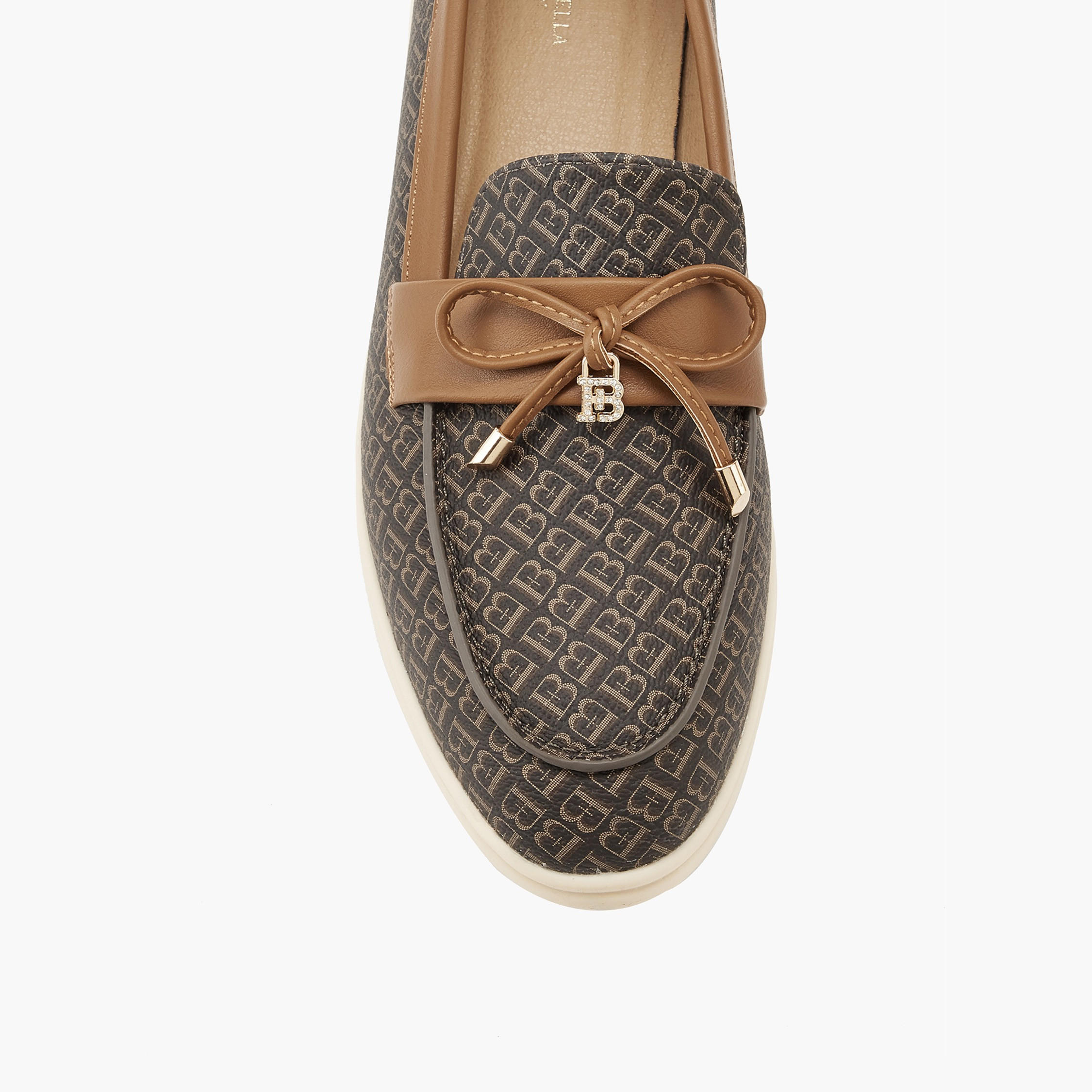 Flora Bella Monogram Print Slip-On Loafers with Bow Accent-women-shoes-loafersandmoccasins-image-4