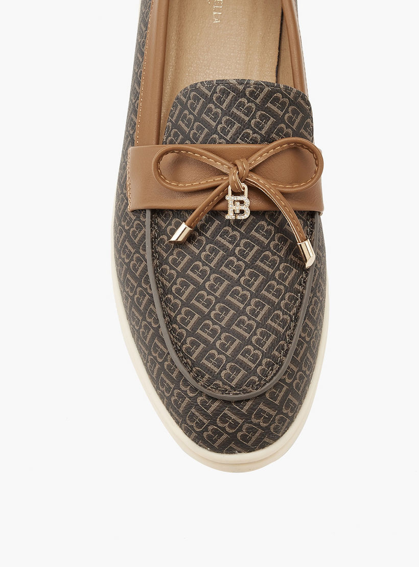 Flora Bella Monogram Print Slip-On Loafers with Bow Accent-women-shoes-loafersandmoccasins-image-4