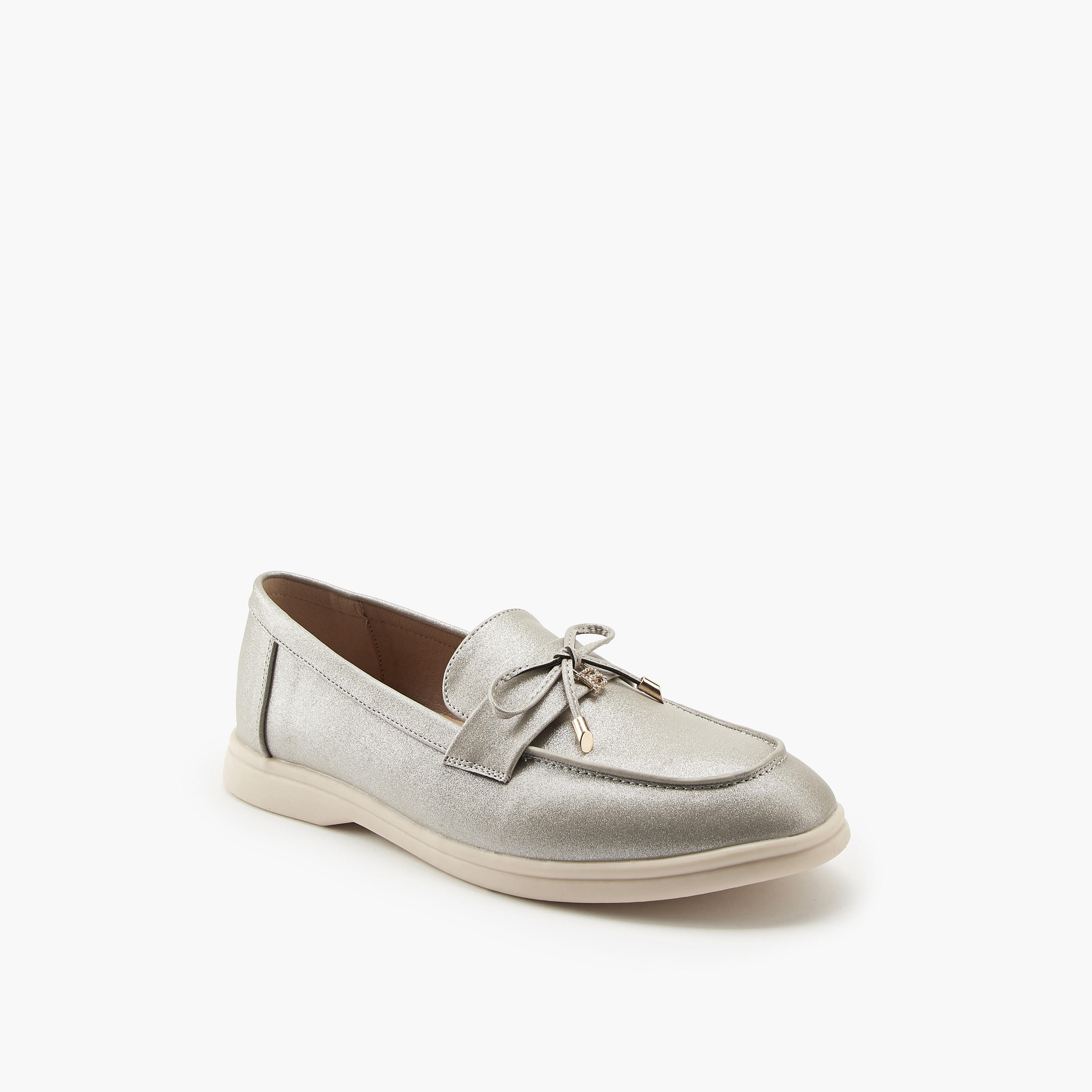 Flora Bella Solid Bow Accent Slip-On Loafers-women-shoes-loafersandmoccasins-image-3