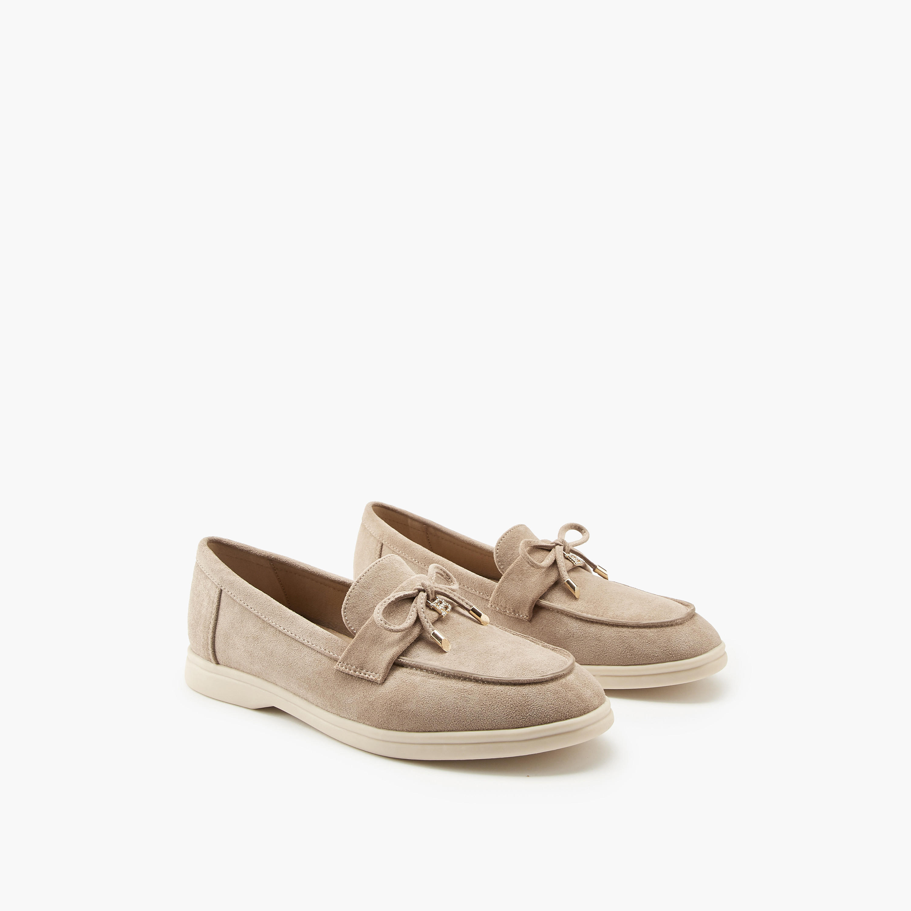 Flora Bella Solid Bow Accent Slip-On Loafers-women-shoes-loafersandmoccasins-image-1